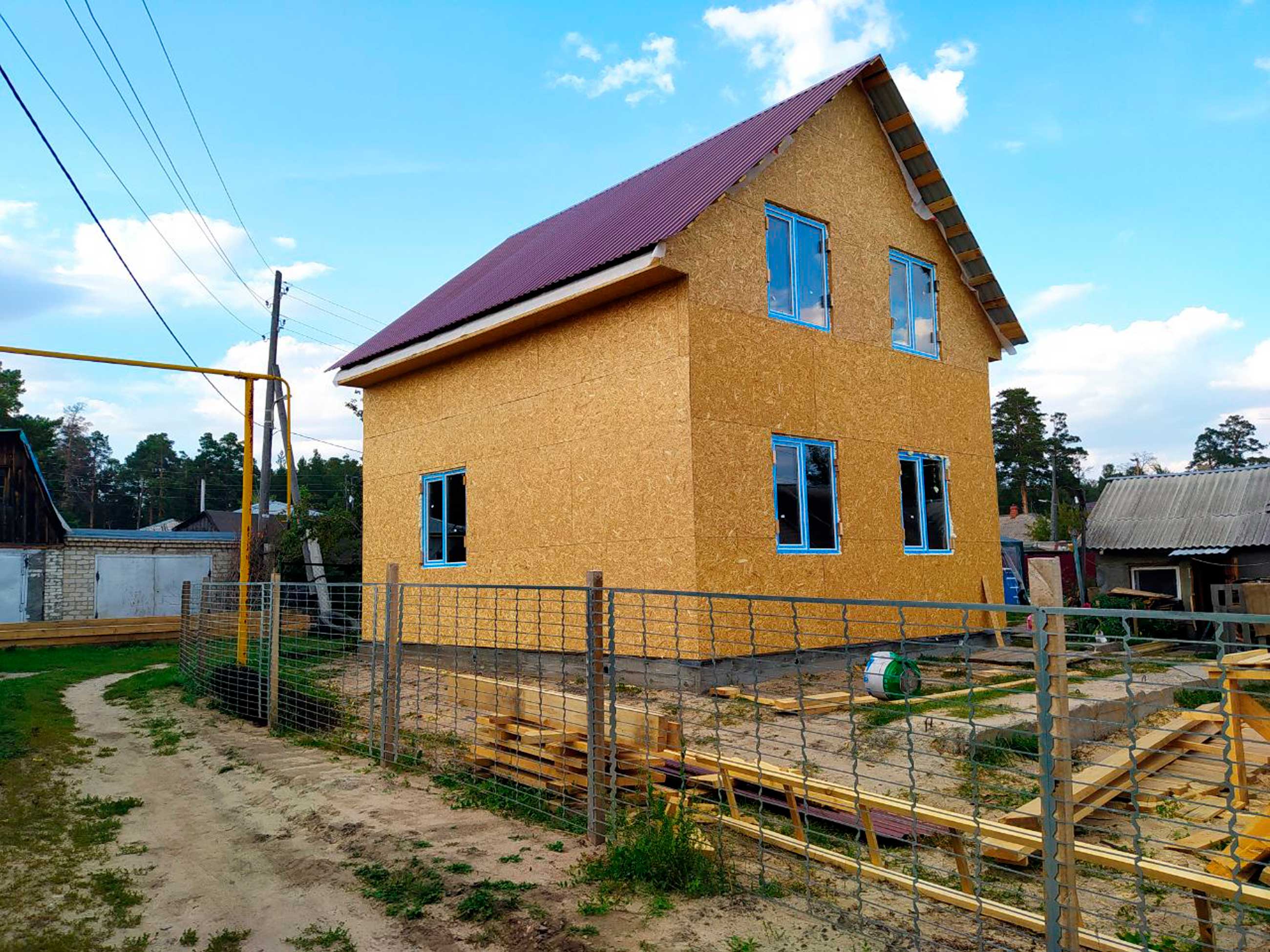 Ход строительства Каркасный дом по ФЦП в п.Борзовая Заимка