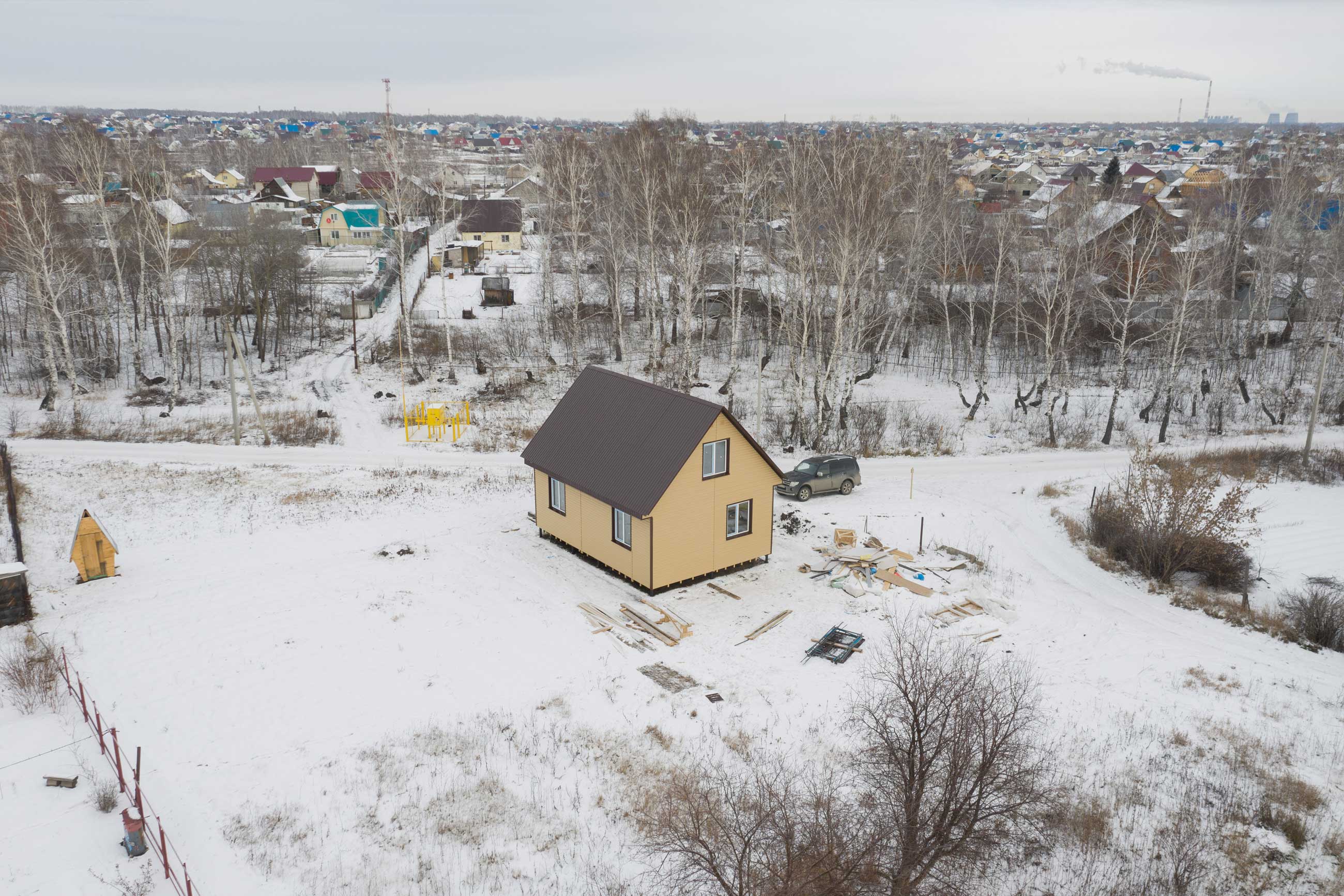 Ход строительства Каркасный дом в СНТ Пригородное, г.Барнаул