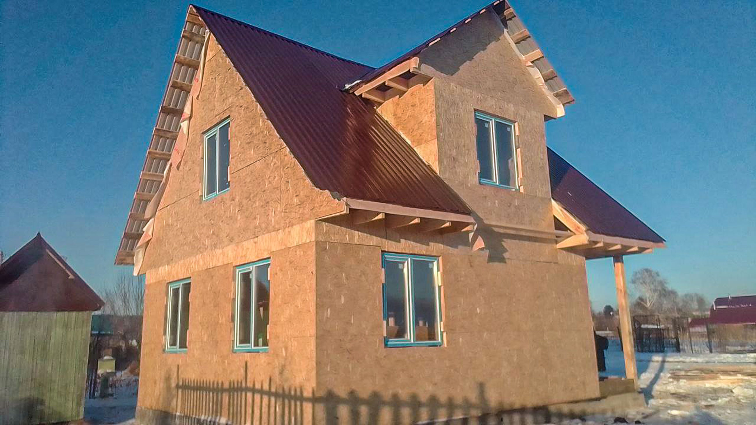 Ход строительства Каркасный дом в п.Плодопитомник, г.Барнаул