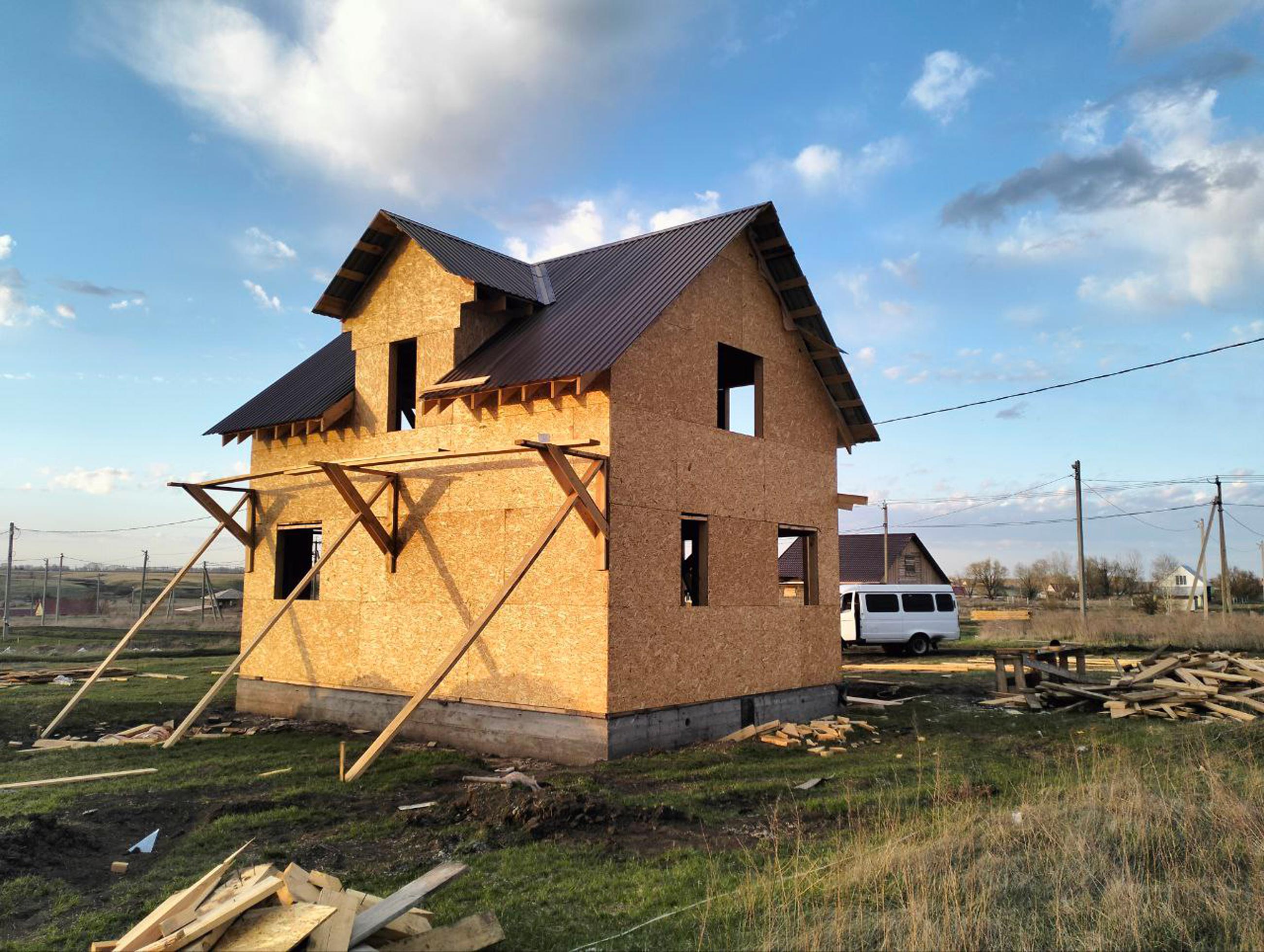 Ход строительства Строительство каркасного дома в г.Алейске в ипотеку