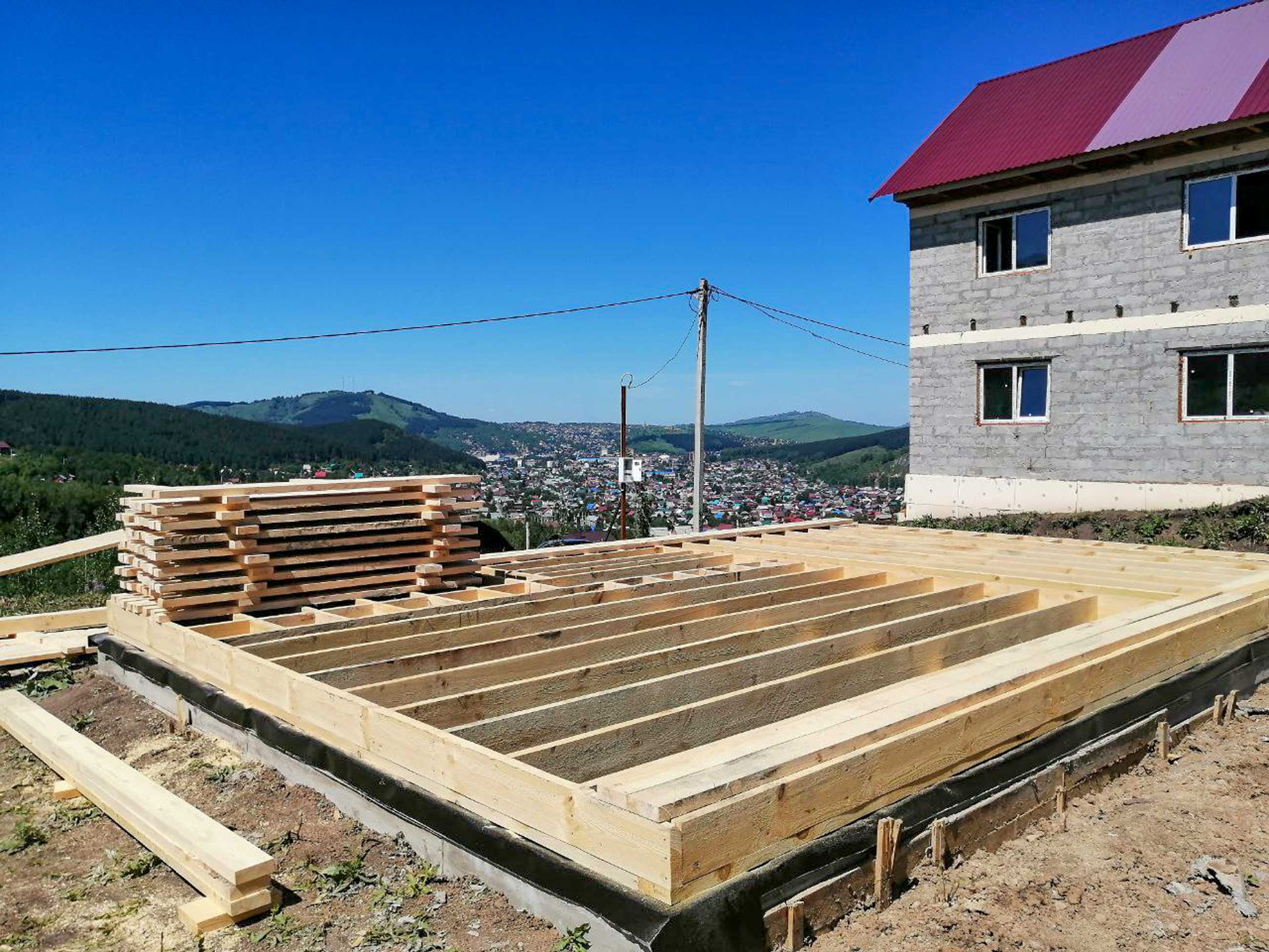 Ход строительства Строительство каркасного дома в ипотеку в г. Горно-Алтайске