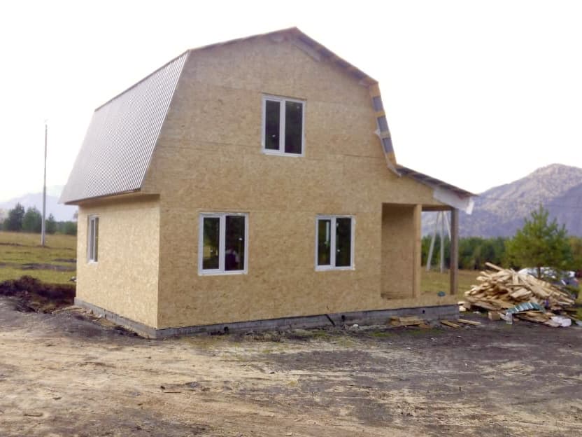 Ход строительства Каркасный дом в с.Элекмонар Республики Алтай