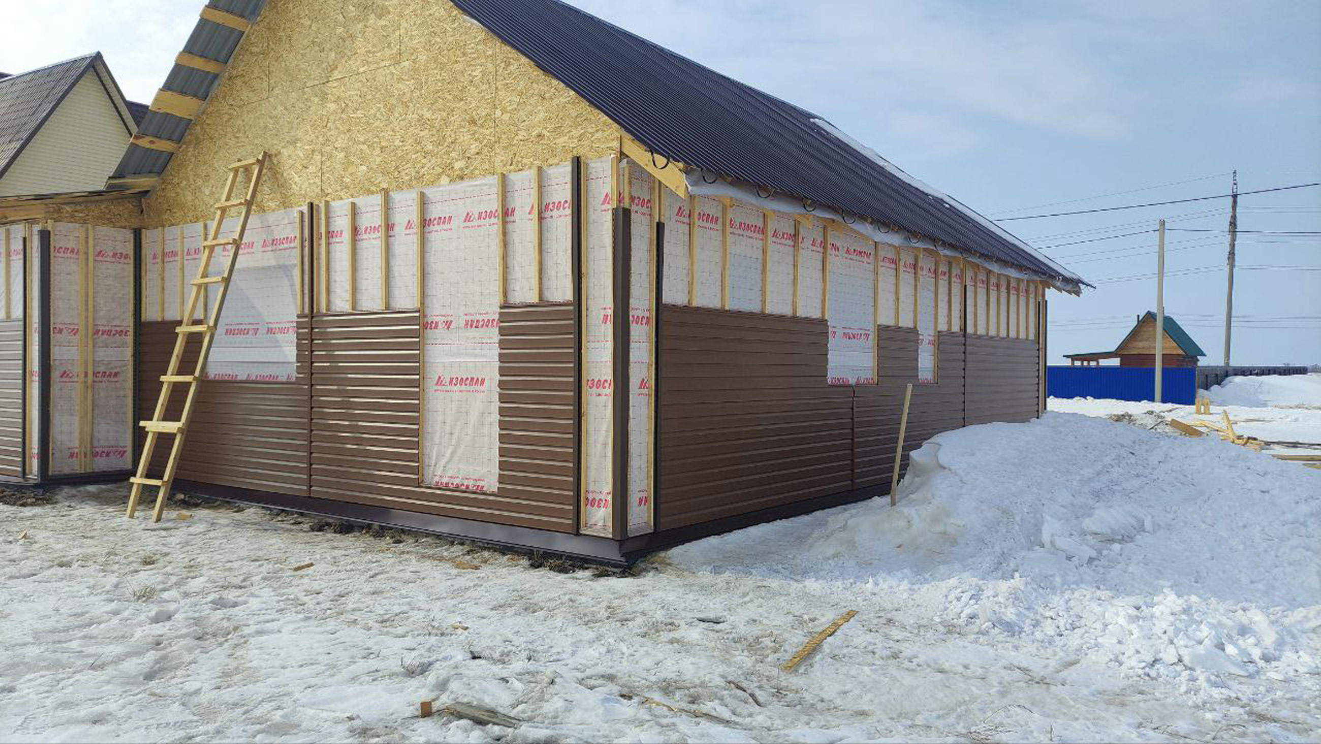 Ход строительства Строительство каркасного дома в ипотеку в с.Безрукавка Рубцовского района