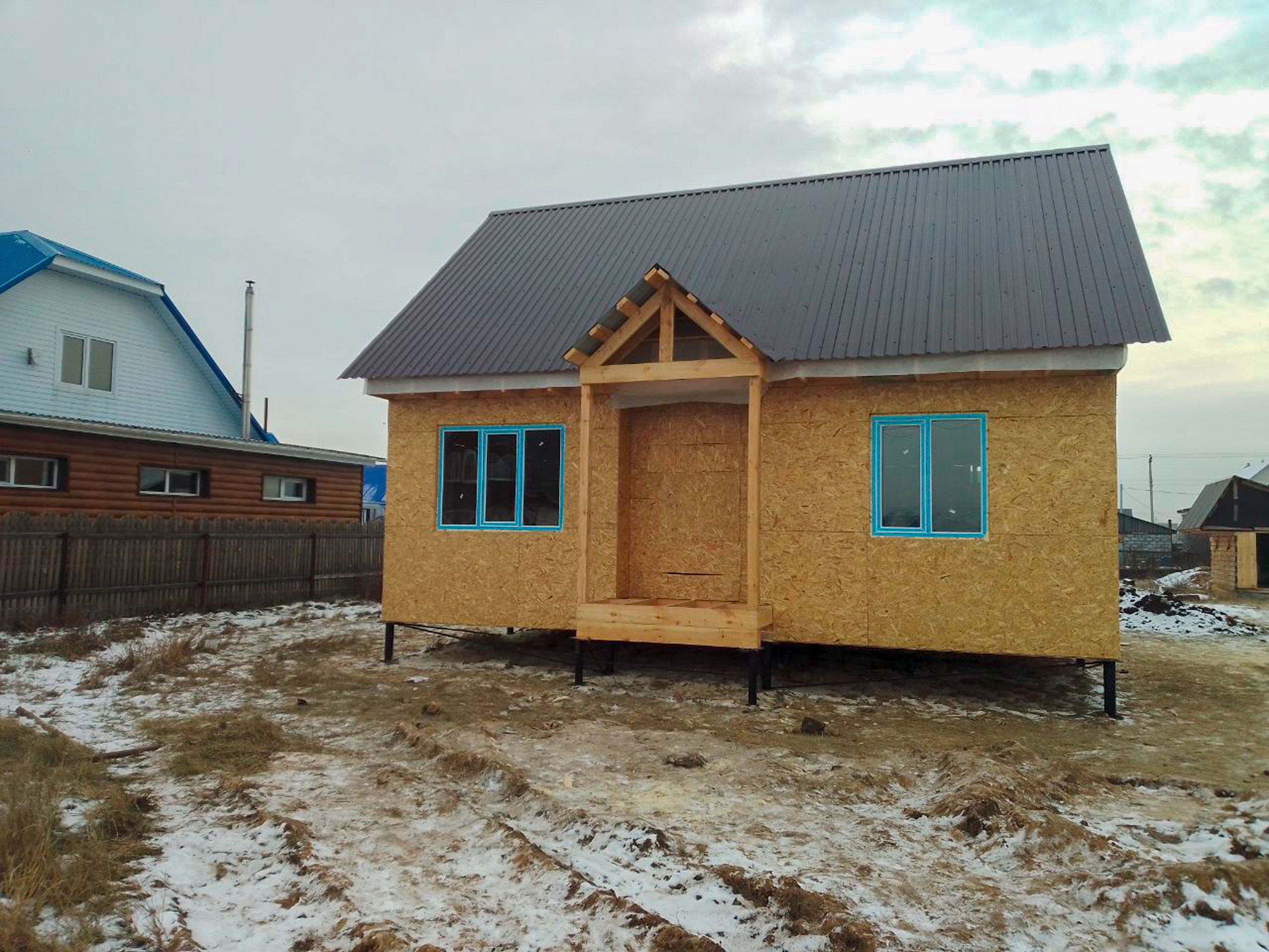 Ход строительства Строительство каркасного дома в ипотеку в г.Рубцовске