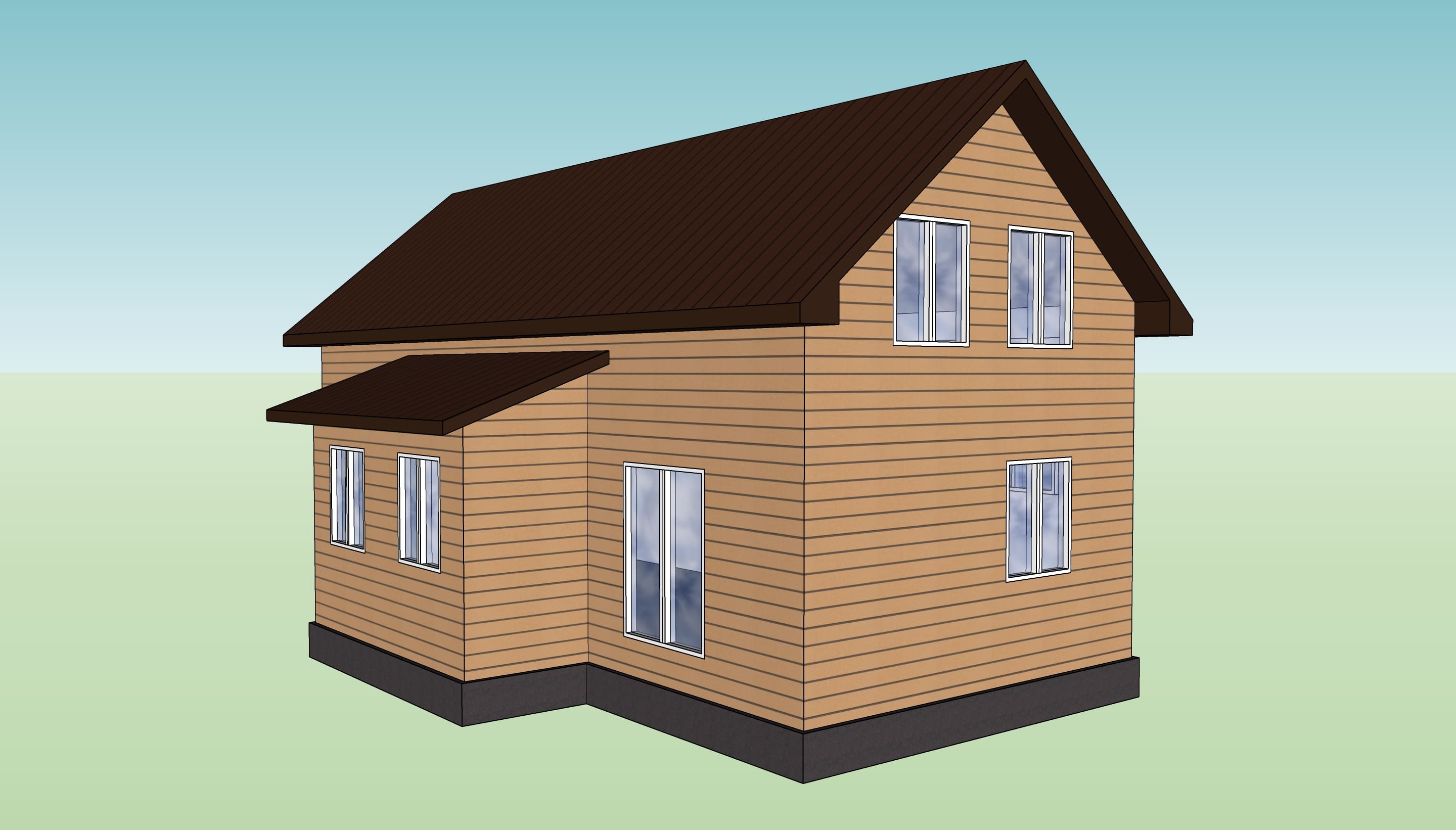 План дома Строительство каркасного дома в ипотеку в с.Санниково