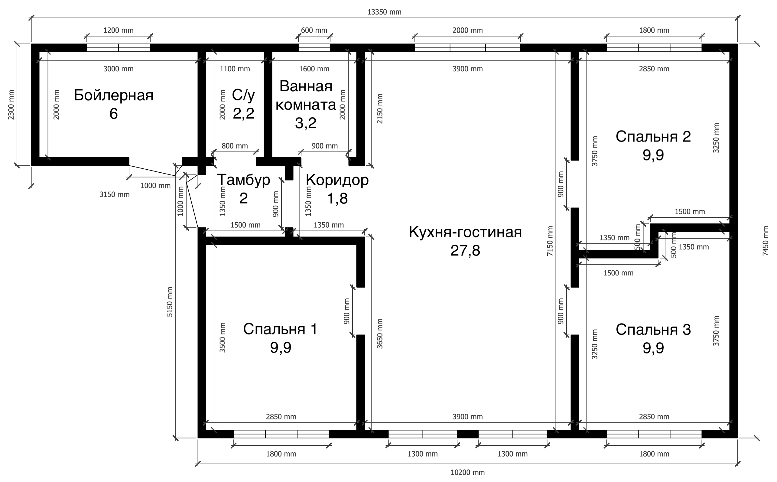 План дома Каркасный дом со вторым светом в СНТ Трансмаш