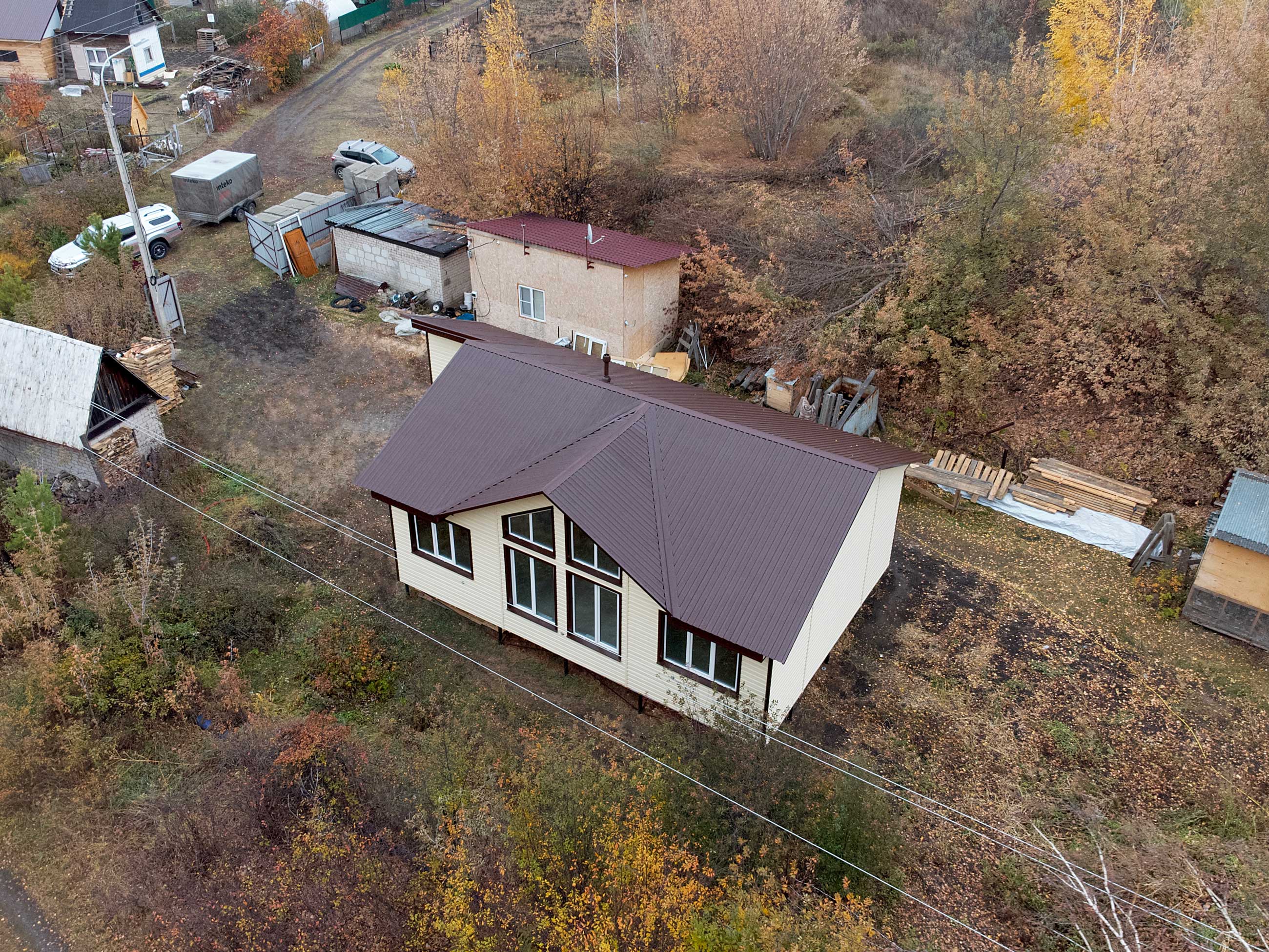 Ход строительства Каркасный дом в СНТ Алмаз, г.Барнаул