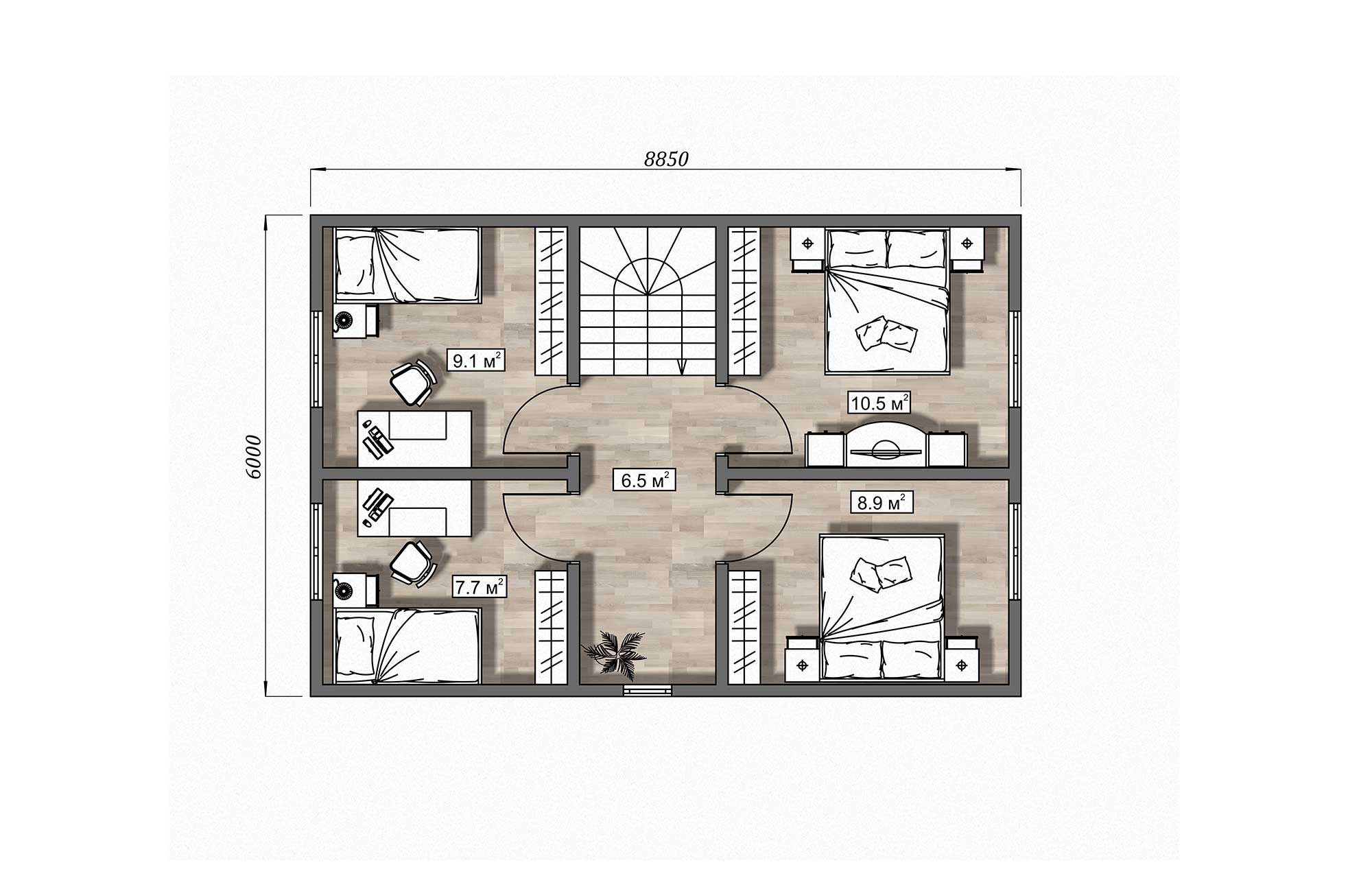 План дома Каркасный дом «Джози»