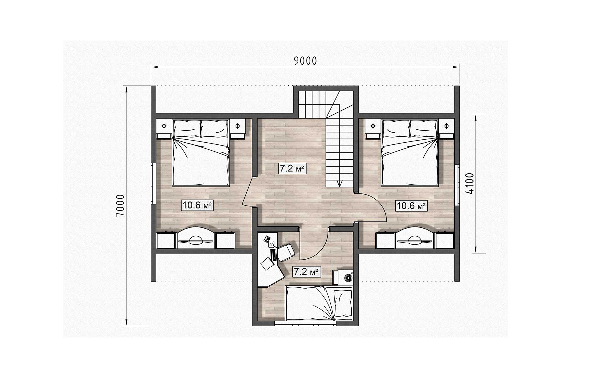 План дома Каркасный дом «Лайт»