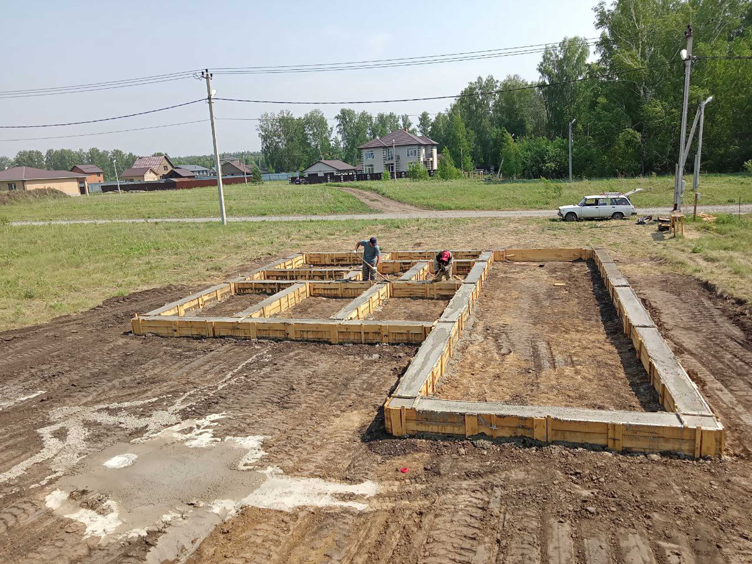 Ход строительства Строительство каркасного дома с гаражом в ипотеку в с.Фирсово