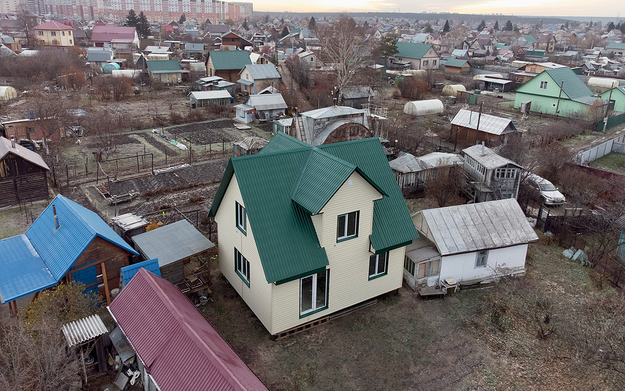 Каркасный дом в СНТ Дружба, г.Барнаул