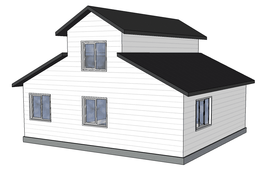 План дома Каркасный дом с гаражом в ипотеку в г.Рубцовске