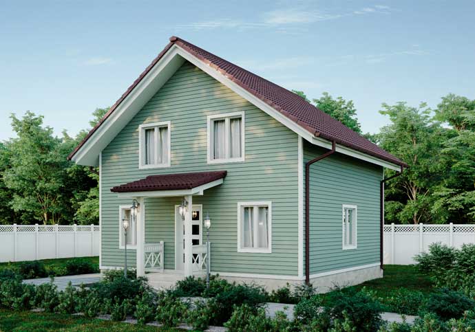 План дома Каркасный дом в г.Барнауле, СНТ Трансмаш