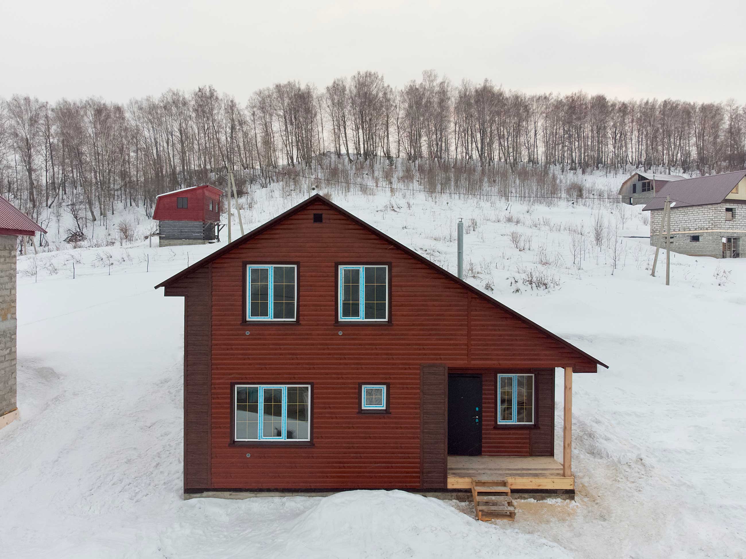 Ход строительства Строительство каркасного дома в ипотеку в г.Горно-Алтайске