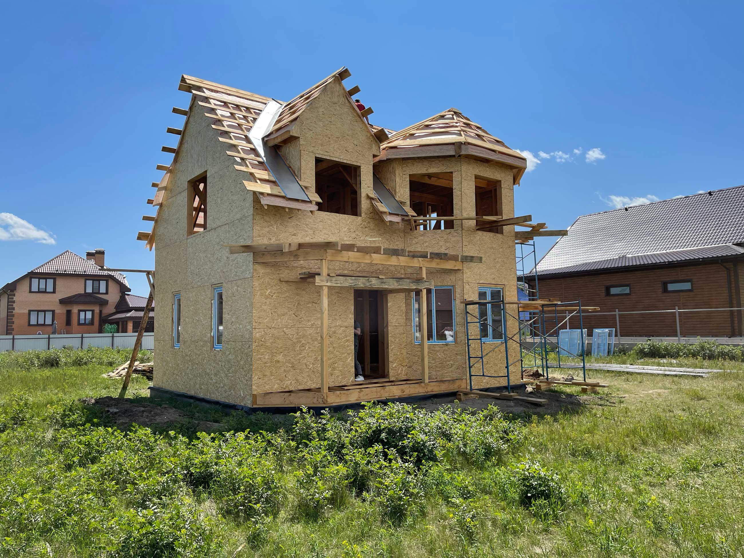 Ход строительства Строительство каркасного дома в г.Рубцовске в ипотеку