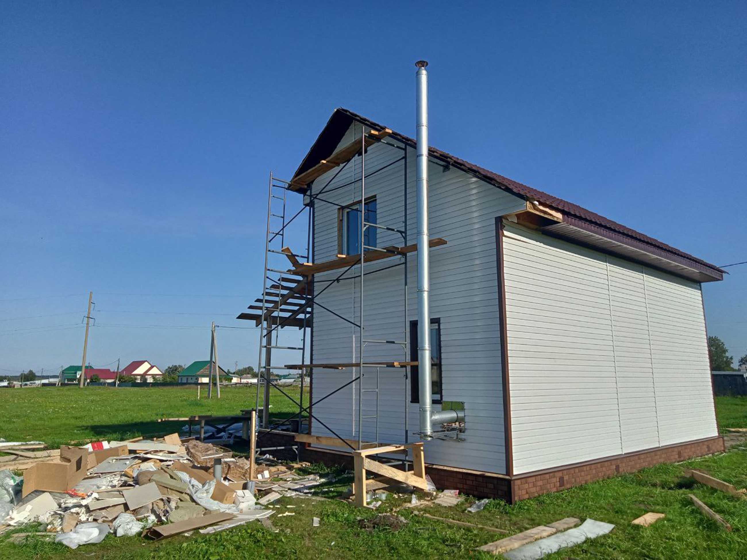 Ход строительства Каркасный дом по ФЦП в п.Алтай Калманского района