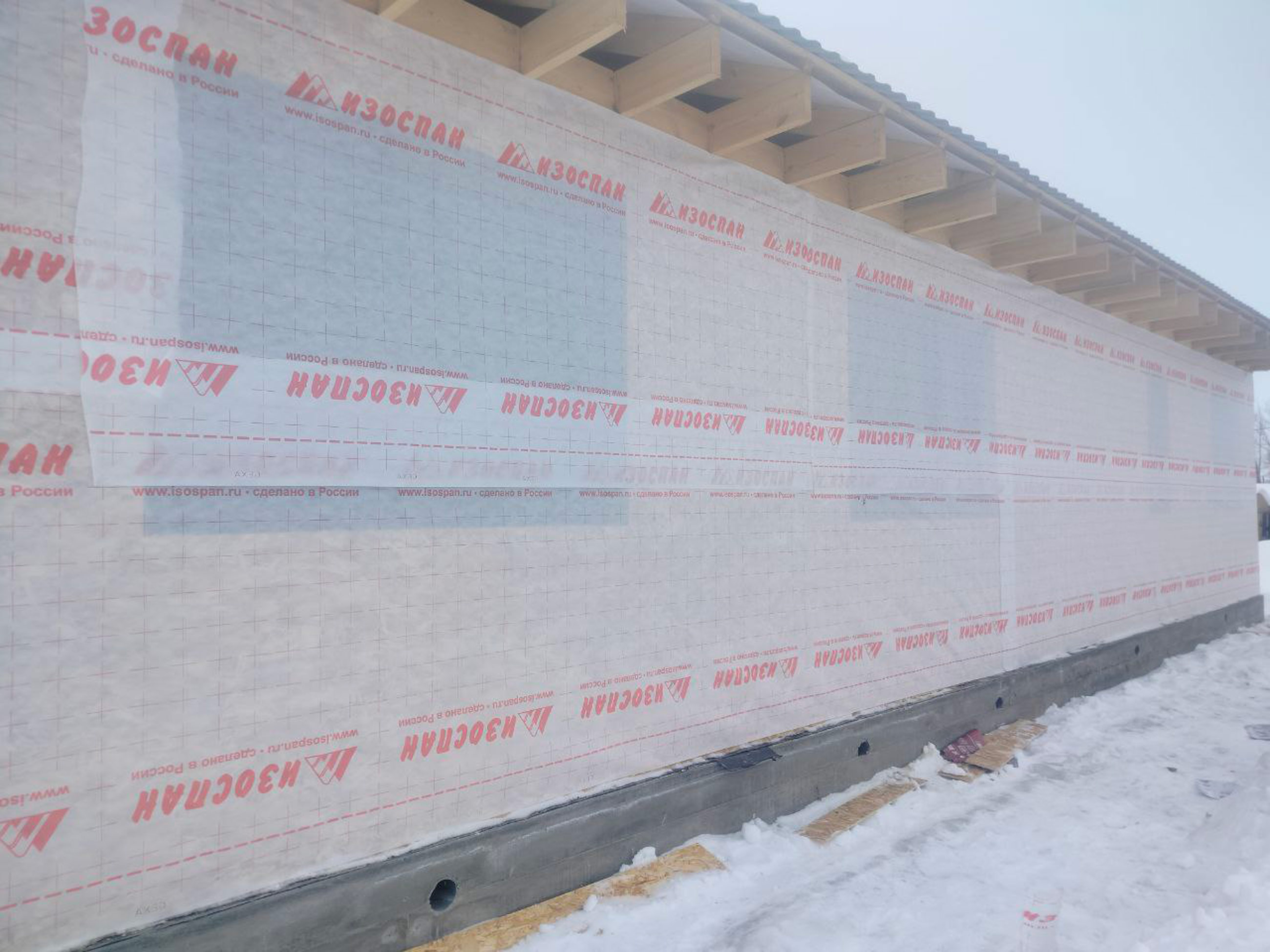 Ход строительства Строительство каркасного дома в с.Дубровка Республики Алтай