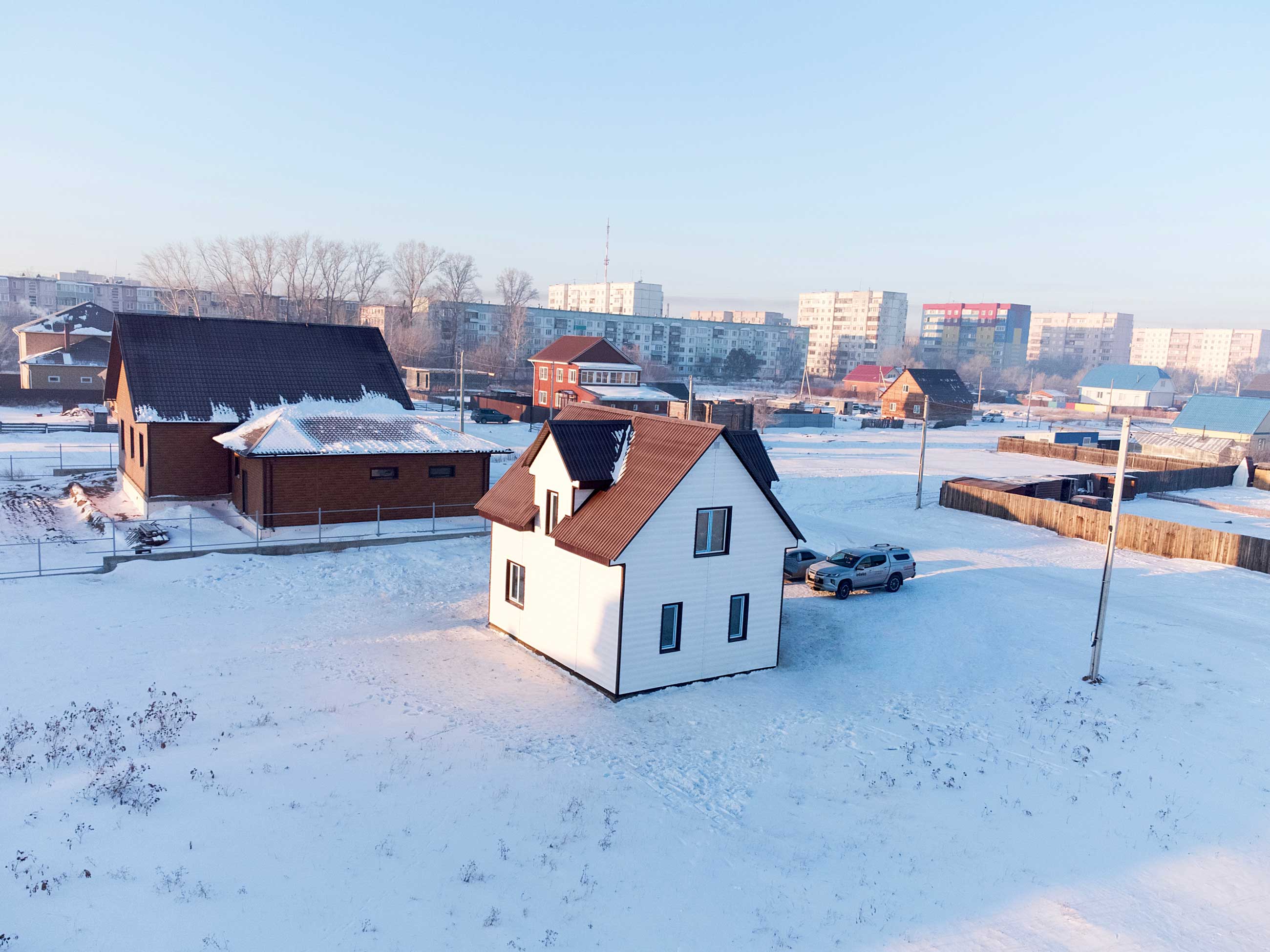 Ход строительства Строительство каркасного дома в г.Рубцовске в ипотеку