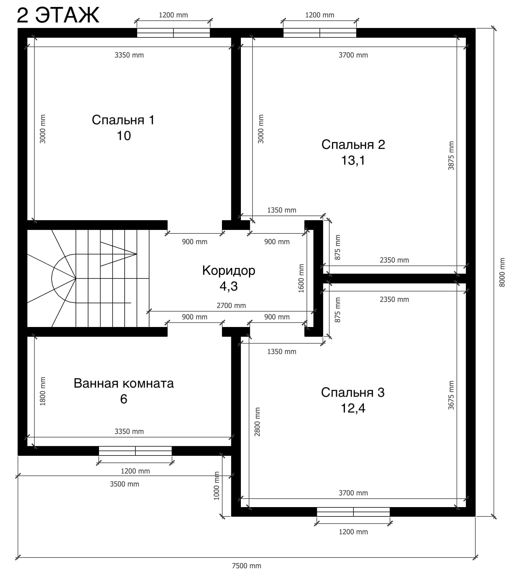 План дома Каркасный дом в г.Камень-на-Оби