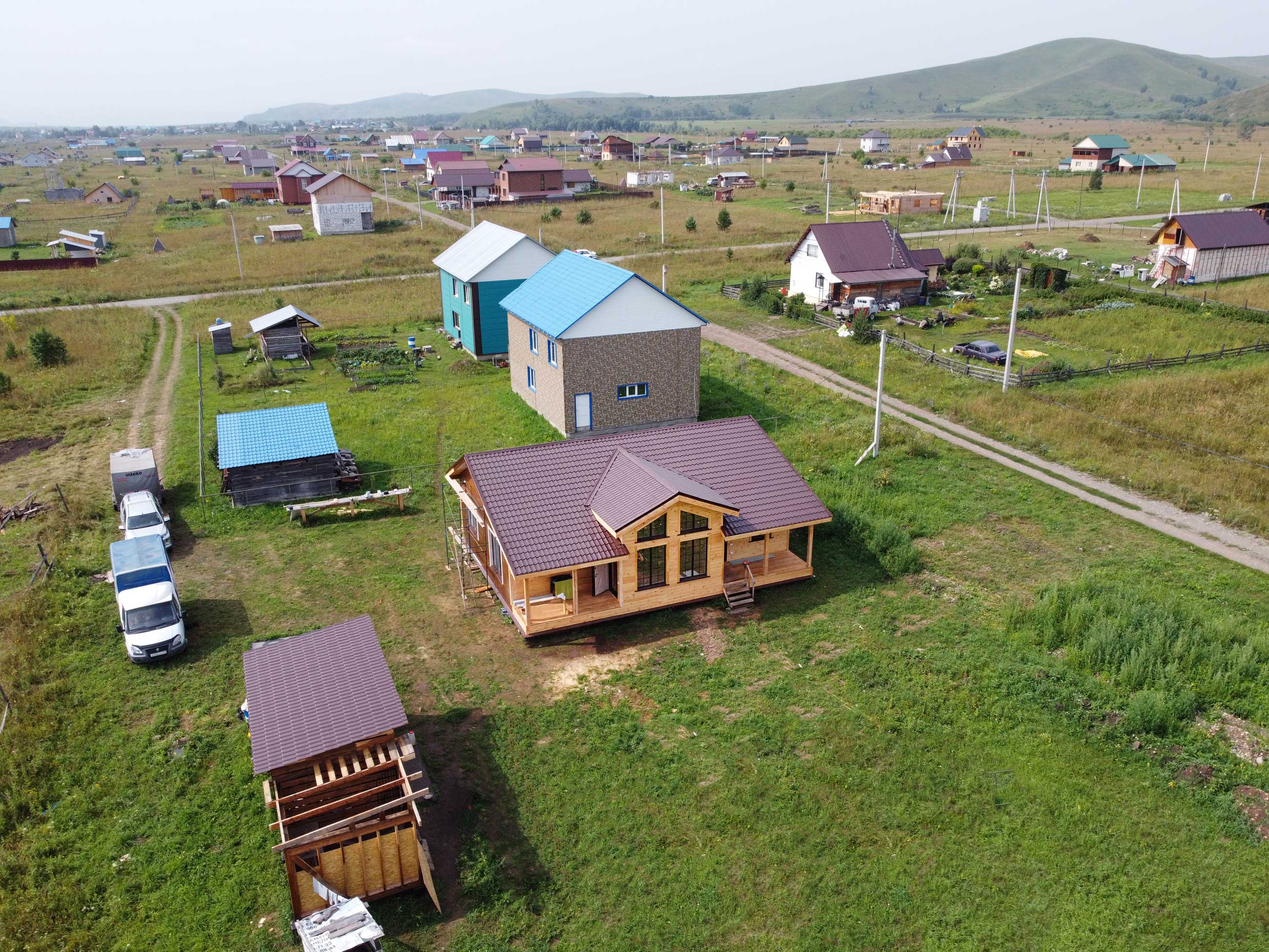 Ход строительства Каркасный дом в с.Подгорное Республики Алтай