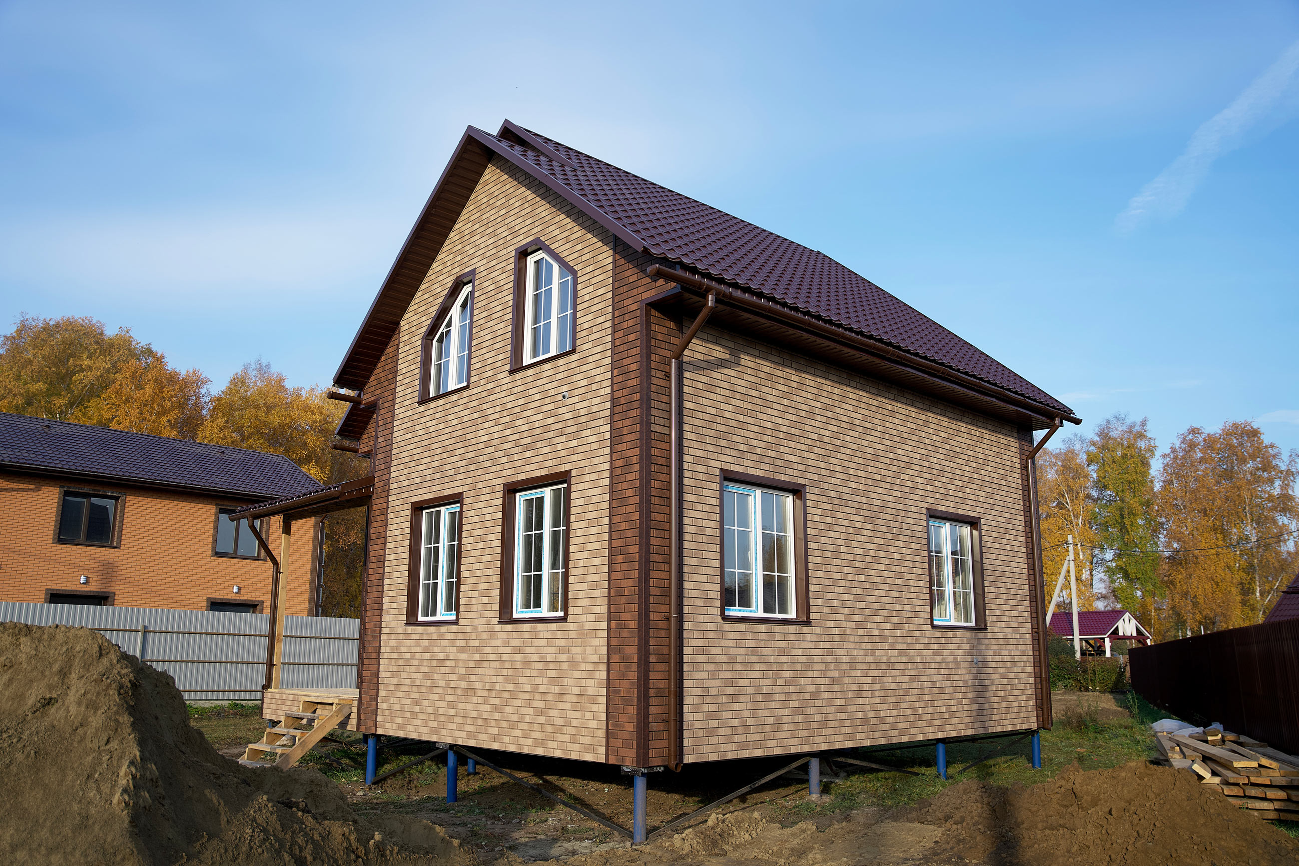 Ход строительства Строительство каркасного дома в с.Марусино Новосибирской области