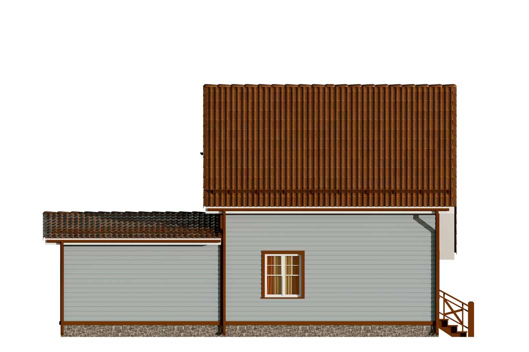 План дома Каркасный дом с гаражом в с.Павловск