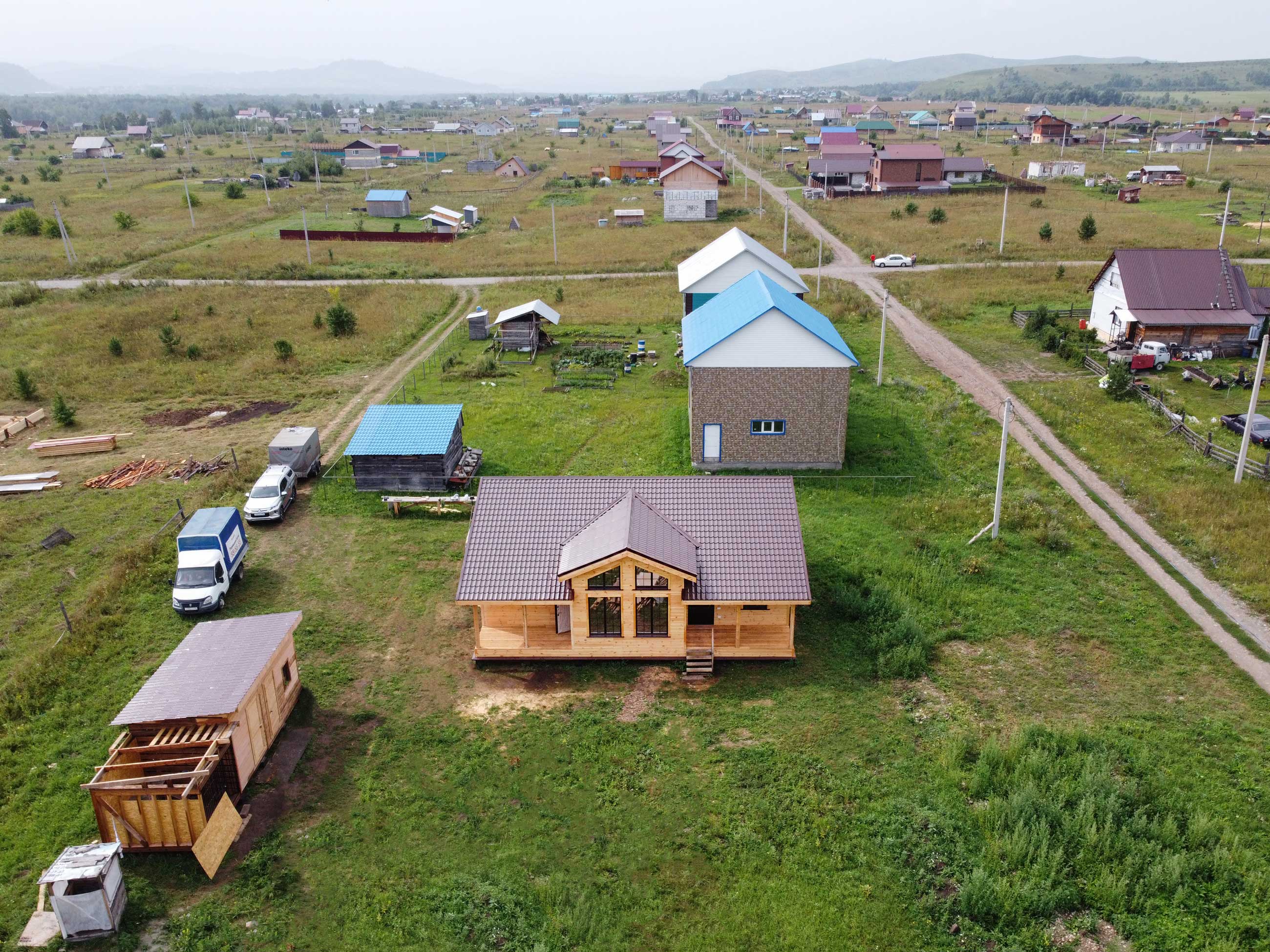 Ход строительства Каркасный дом в с.Подгорное Республики Алтай