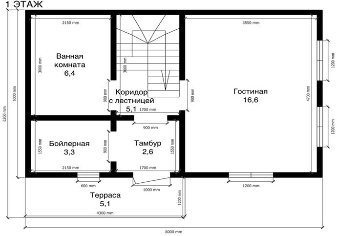 План дома Каркасный дом в ипотеку в с.Санниково
