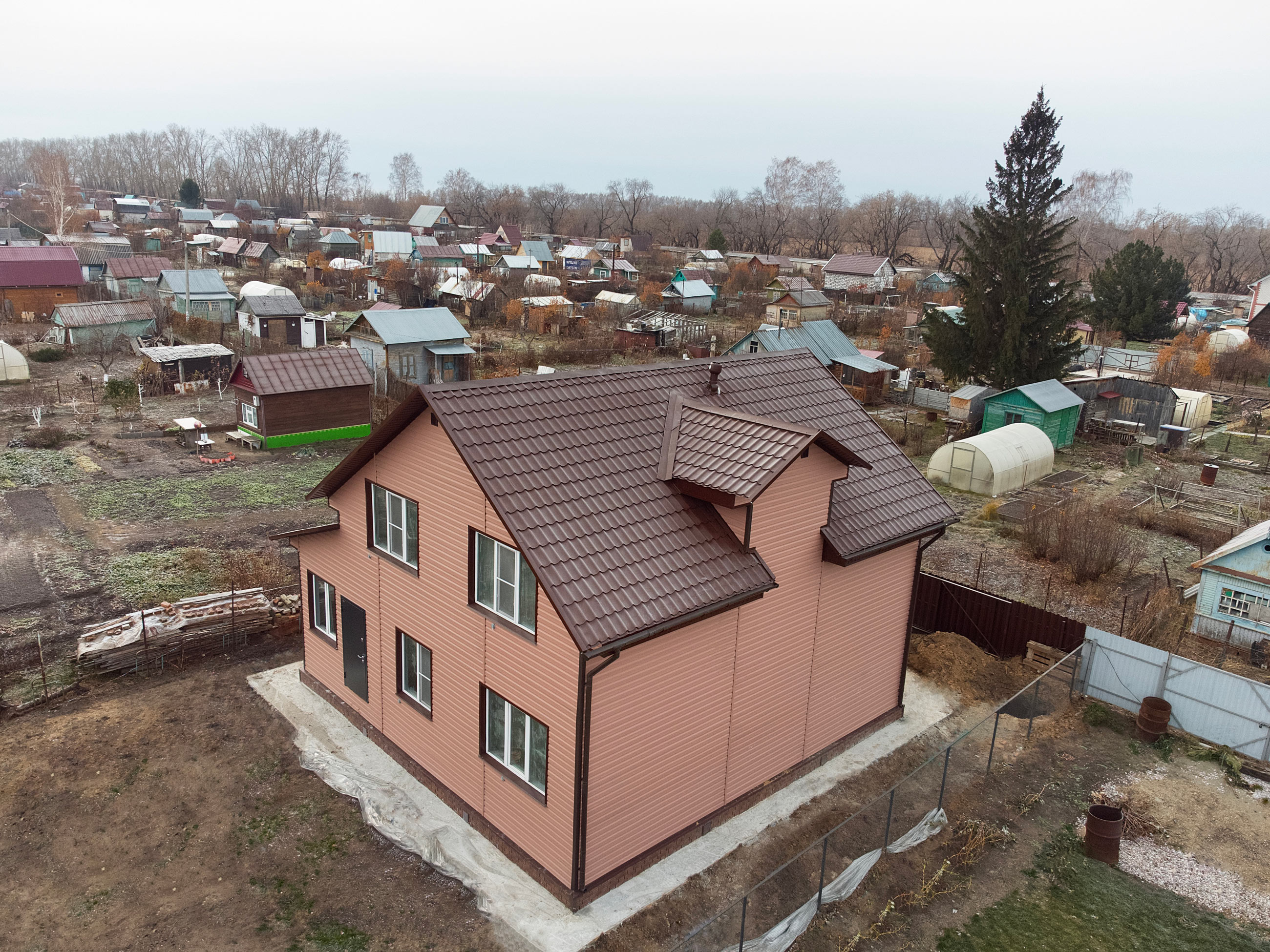 Ход строительства Строительство каркасного дома в ипотеку от ВТБ в п.Южный, г.Барнаул