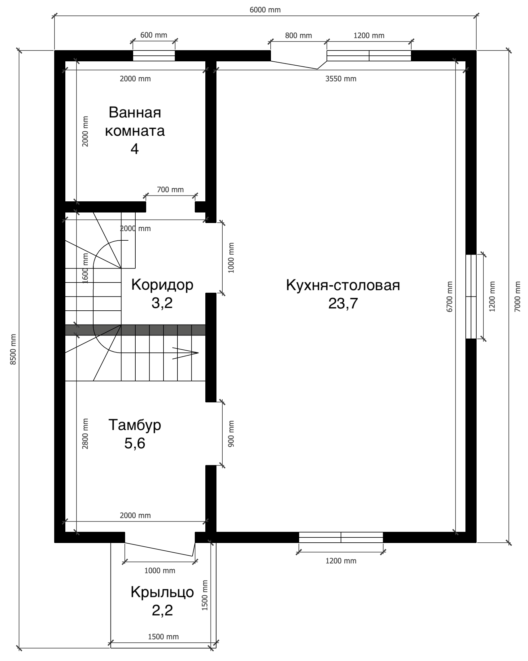 План дома Каркасный дом в с.Соузга Республики Алтай