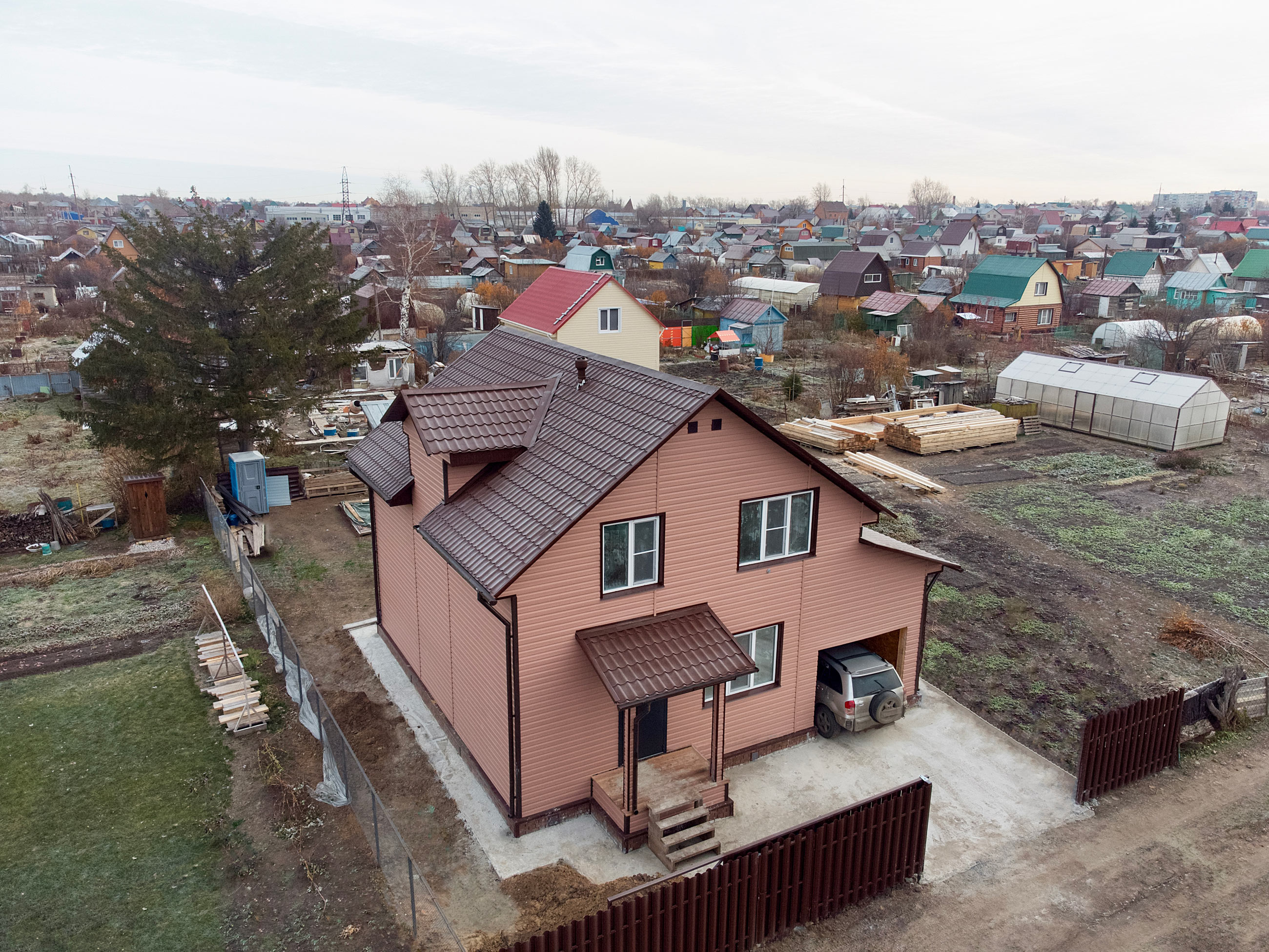 Ход строительства Строительство каркасного дома в ипотеку от ВТБ в п.Южный, г.Барнаул