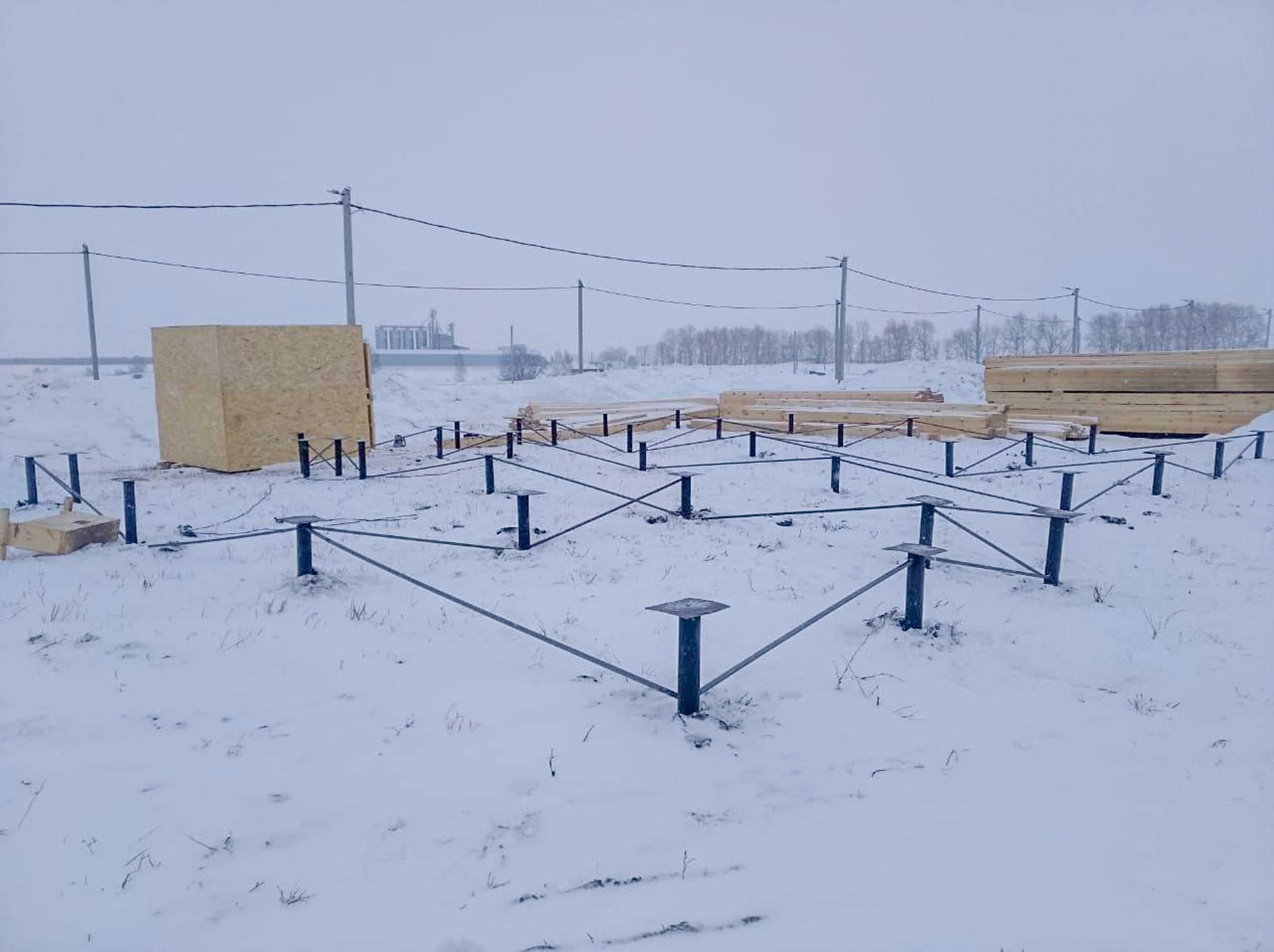 Ход строительства Строительство каркасного дома для Бочкаревского пивоваренного завода в с.Бочкари №3