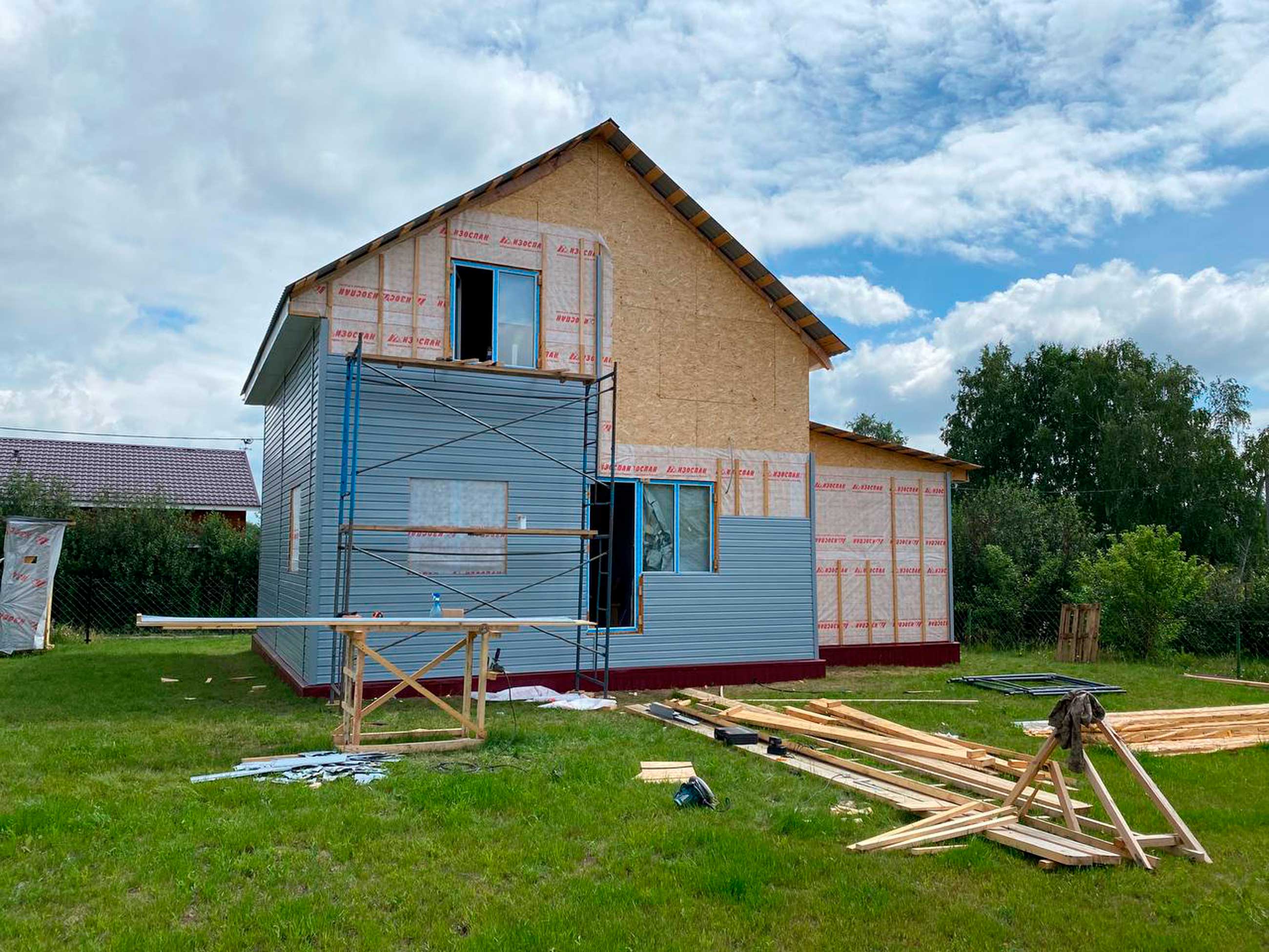 Ход строительства Каркасный дом в ипотеку в п.Плодопитомник, г.Барнаул