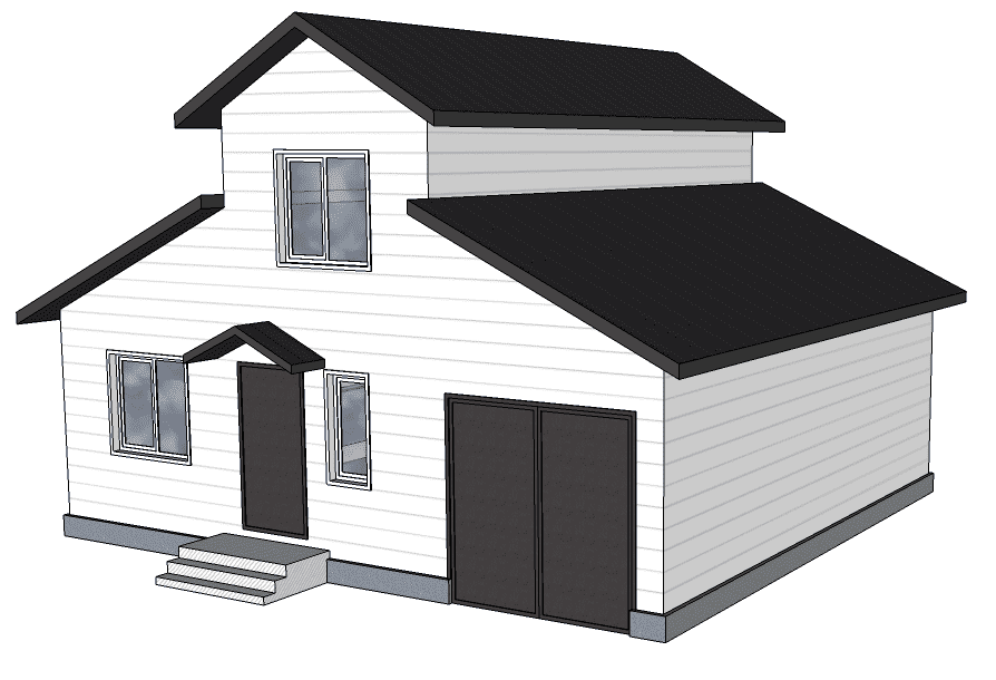 План дома Каркасный дом с гаражом в ипотеку в г.Рубцовске