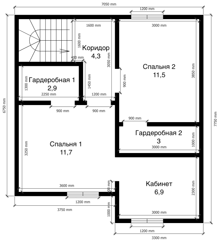 План дома Каркасный дом в ипотеку в п.Плодопитомник, г.Барнаул