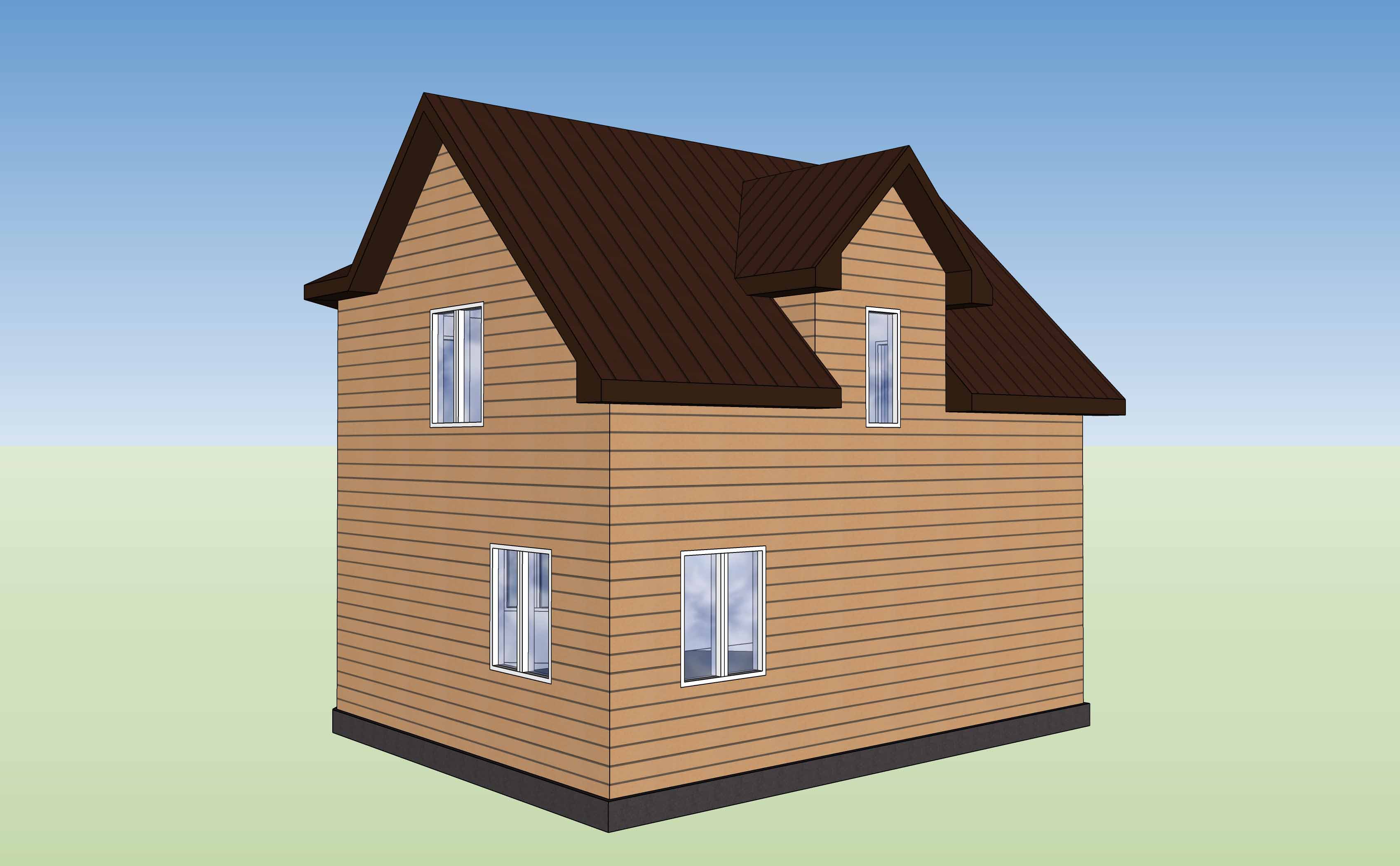 План дома Строительство каркасного дома в г.Рубцовске в ипотеку