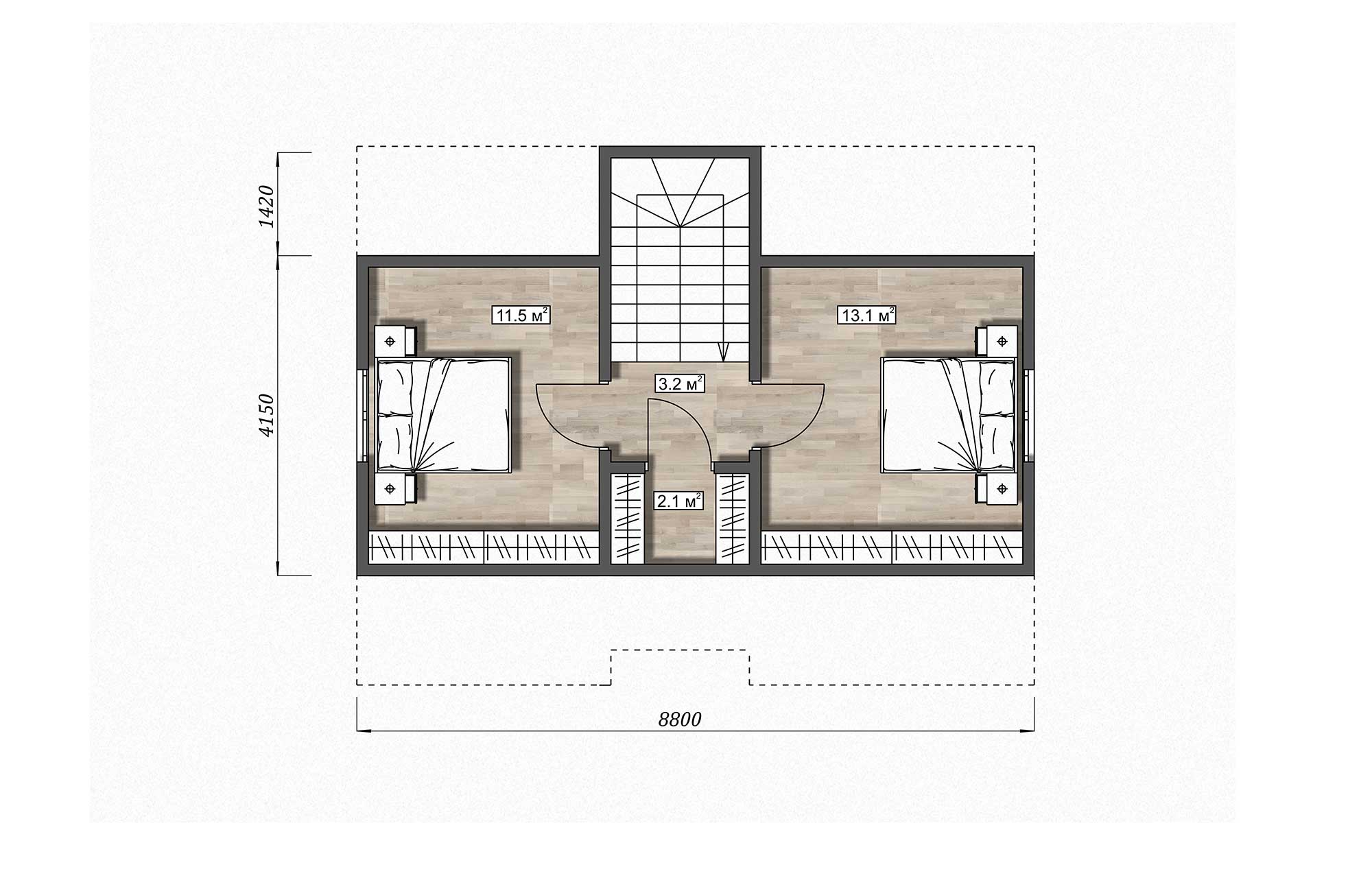 План дома Каркасный дом «Нолан»