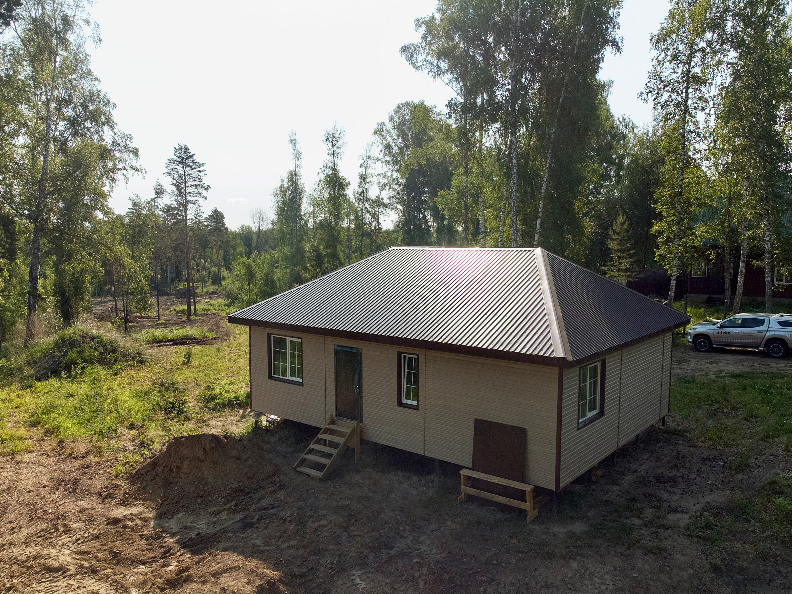 Ход строительства Строительство каркасного дома в ТСН Вера Новосибирской области