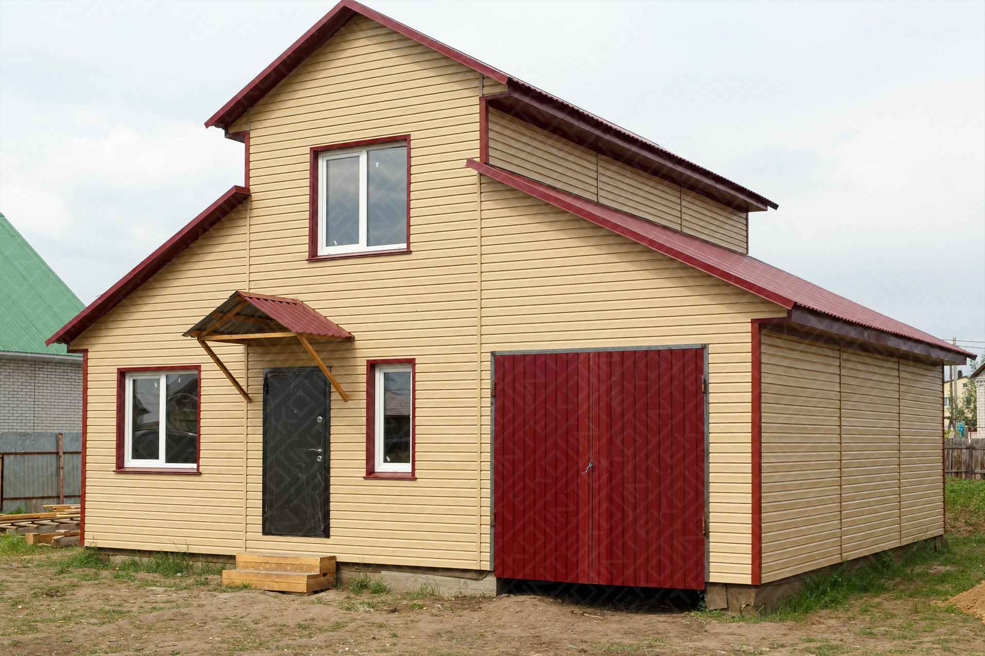 Каркасный дом с гаражом в ипотеку в г.Рубцовске