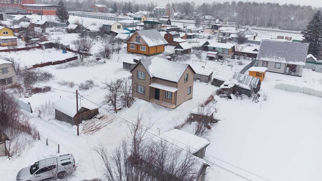 Строительство каркасного дома в СНТ Сибирский Садовод, г.Барнаул