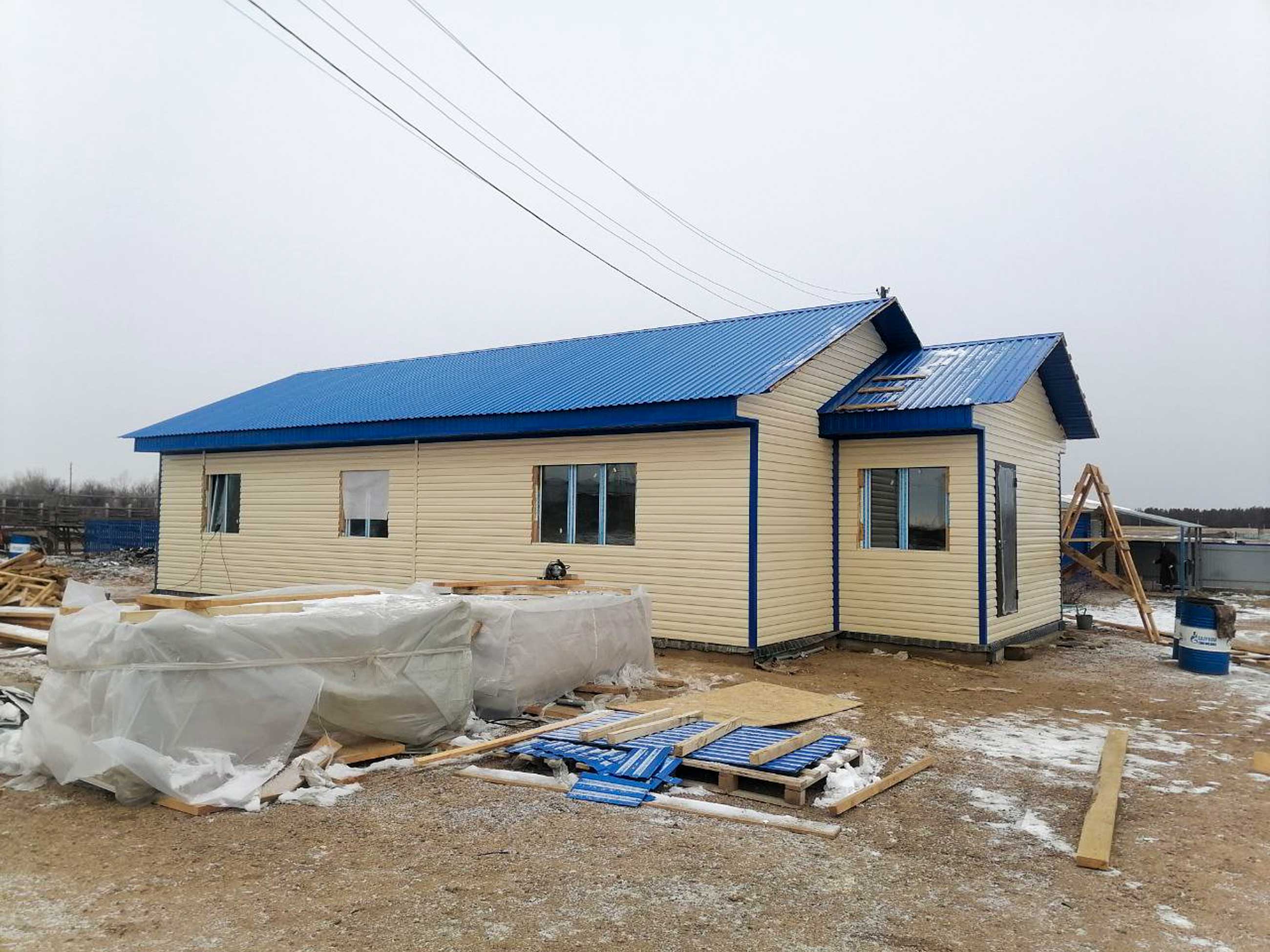 Ход строительства Каркасный дом в с.Павловка Угловского района