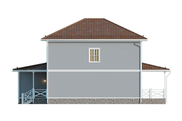 План дома Каркасный дом с гаражом в с.Санниково