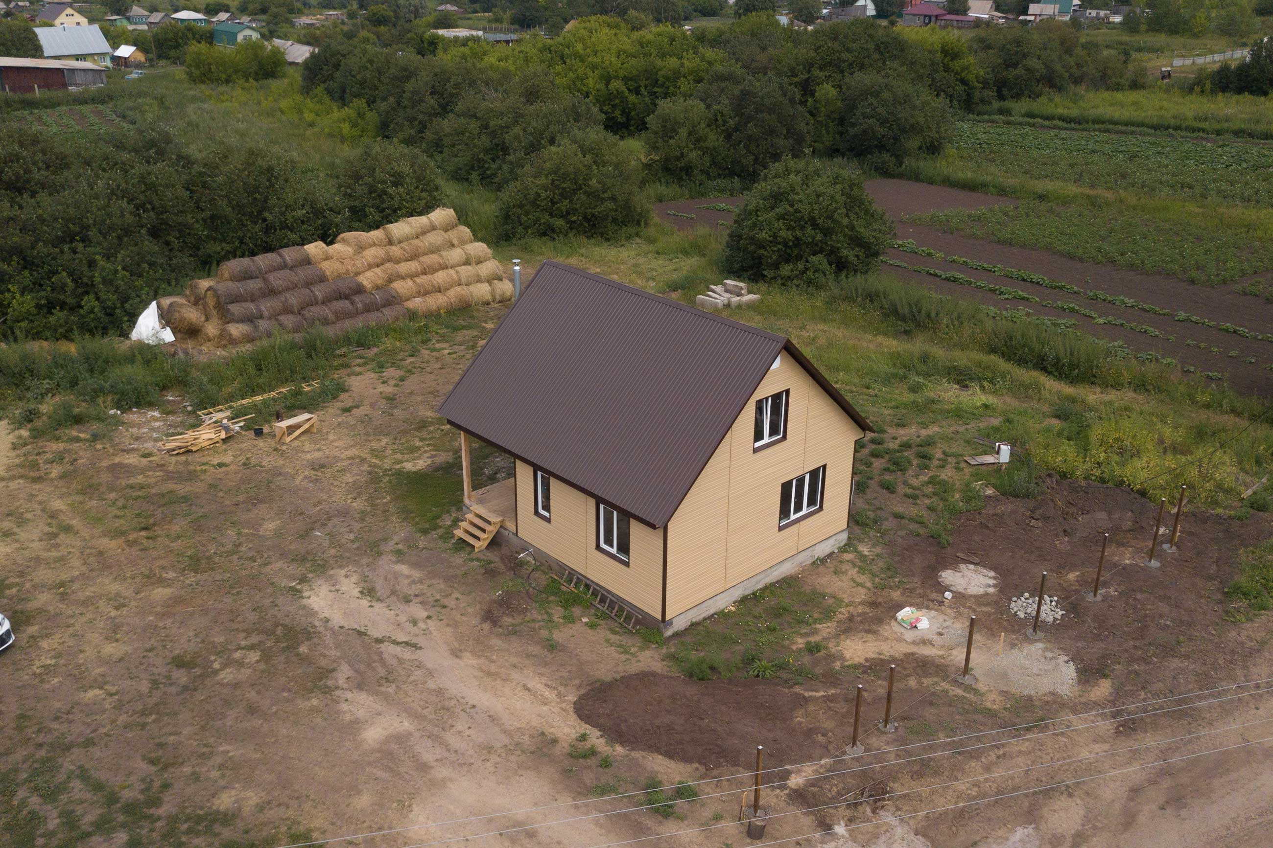 Ход строительства Каркасный дом по ФЦП в с.Бураново