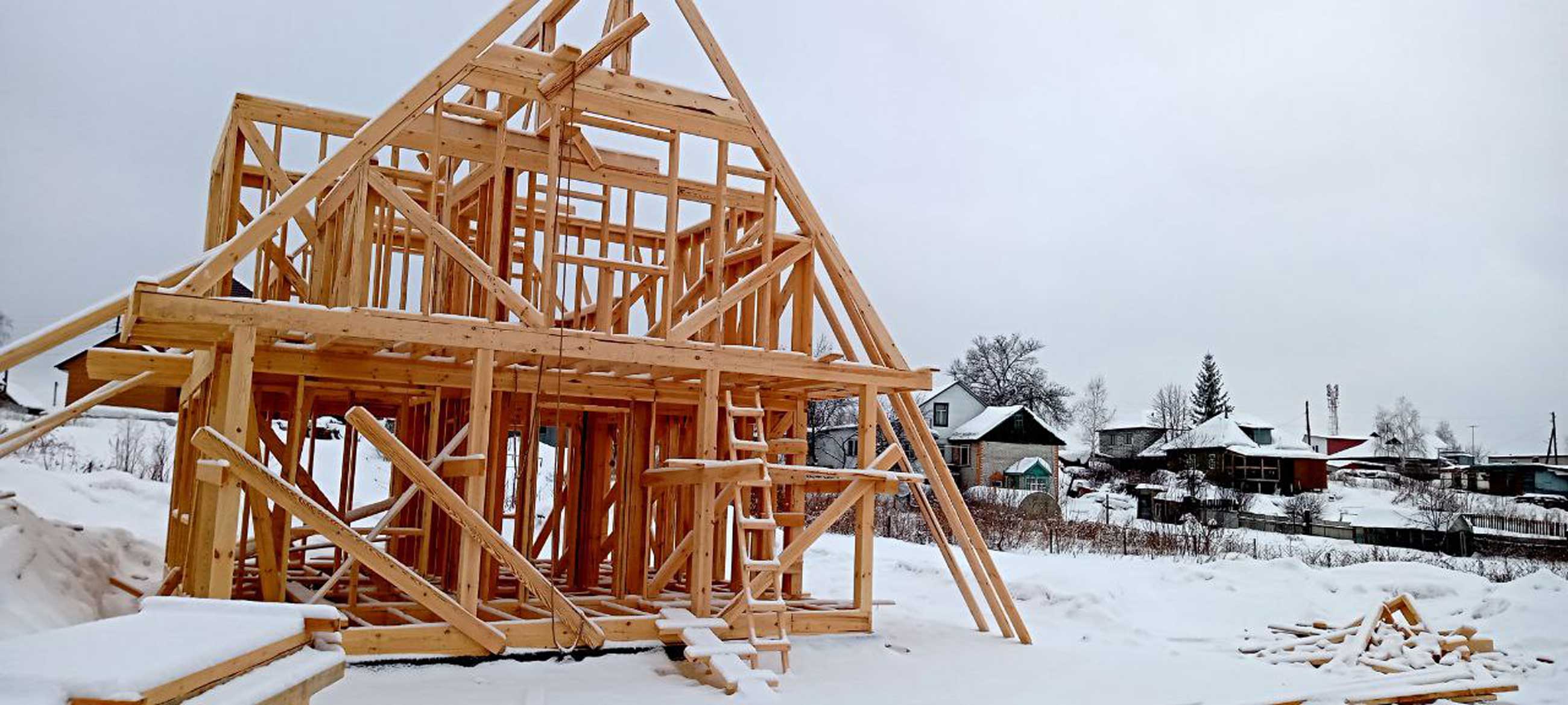 Ход строительства Каркасный дом по ФЦП в г.Новоалтайске 
