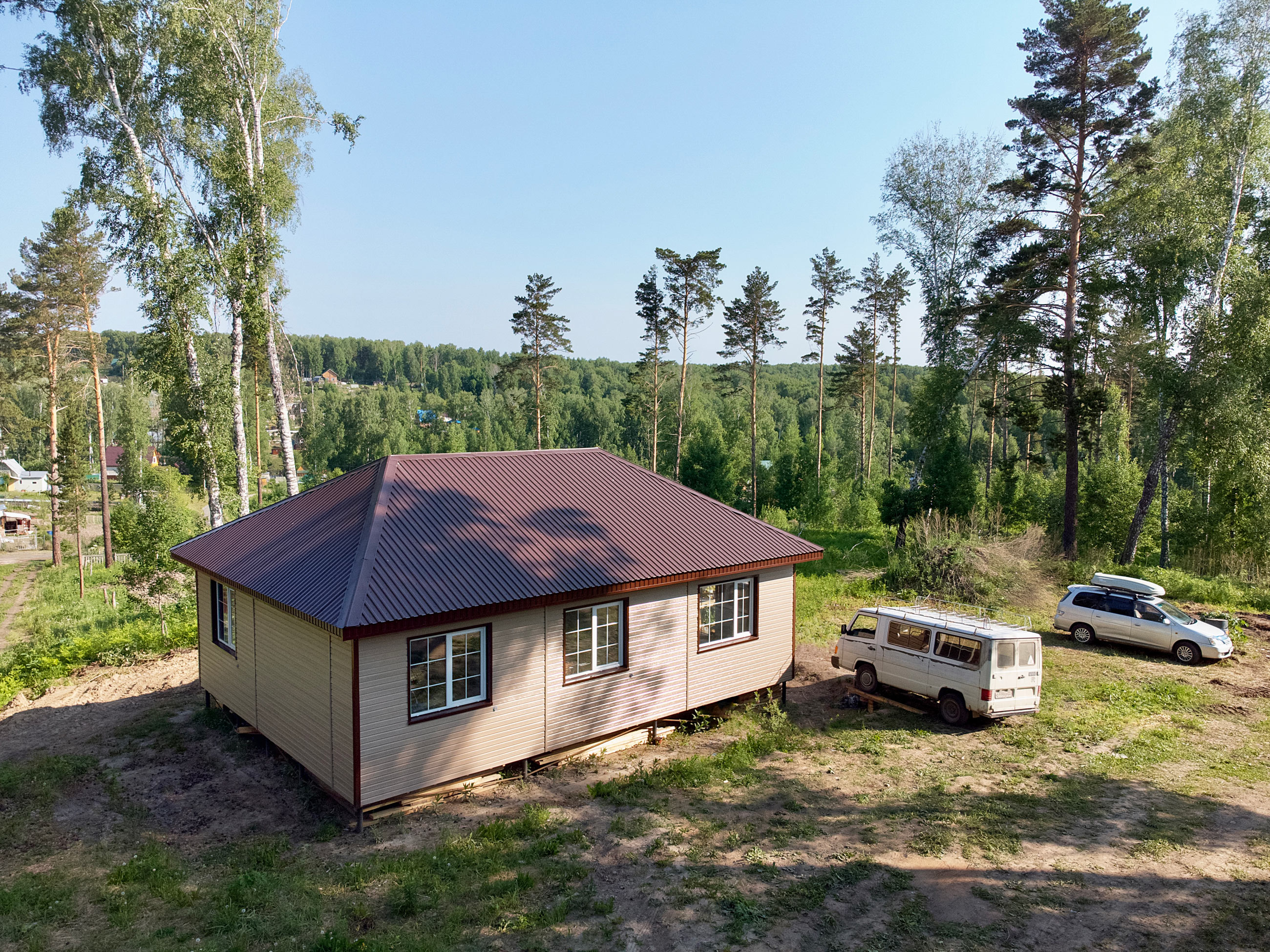 Ход строительства Строительство каркасного дома в ТСН Вера Новосибирской области