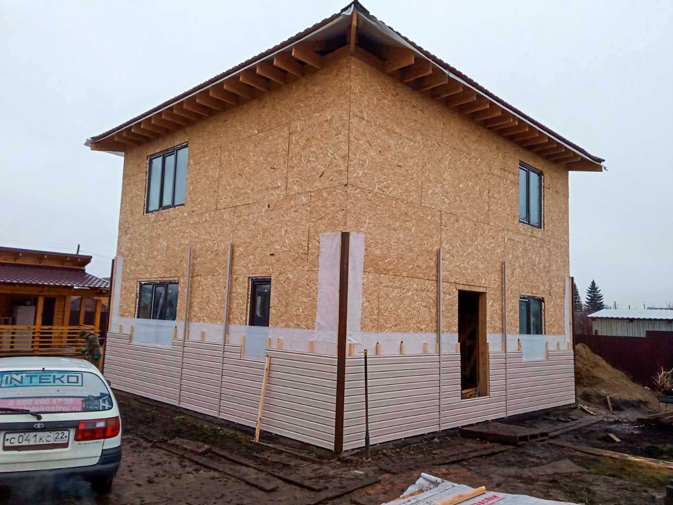 Ход строительства Строительство каркасного дома в СНТ Дружба г.Барнаул