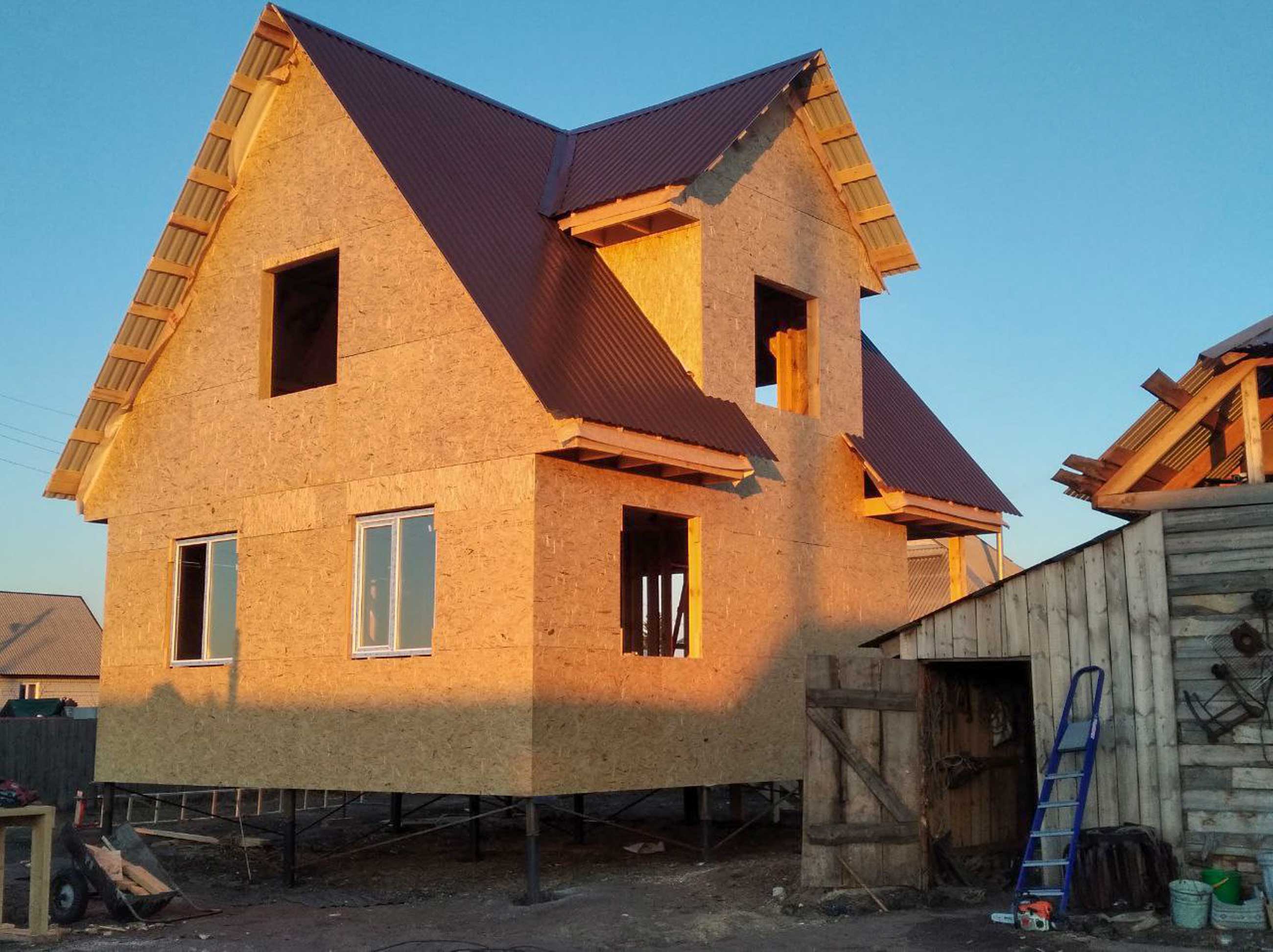 Ход строительства Строительство каркасного дома в с.Мамонтово