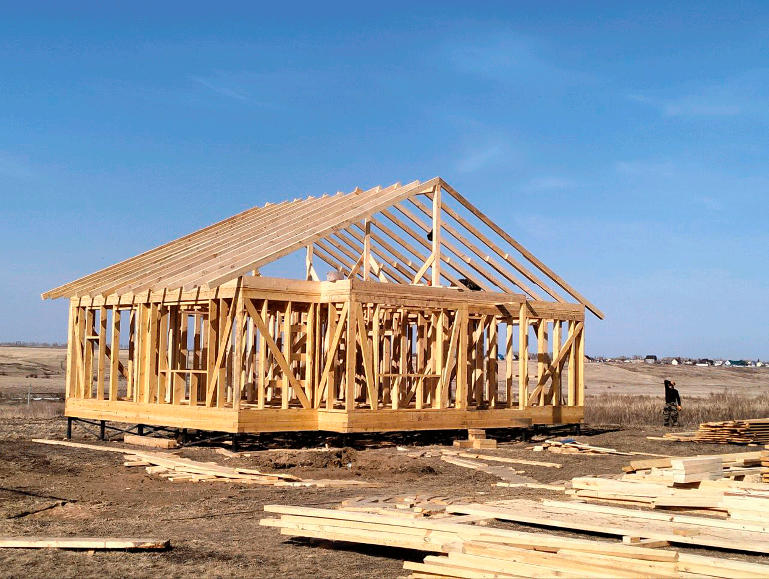 Ход строительства Строительство каркасного дома в г.Алейске