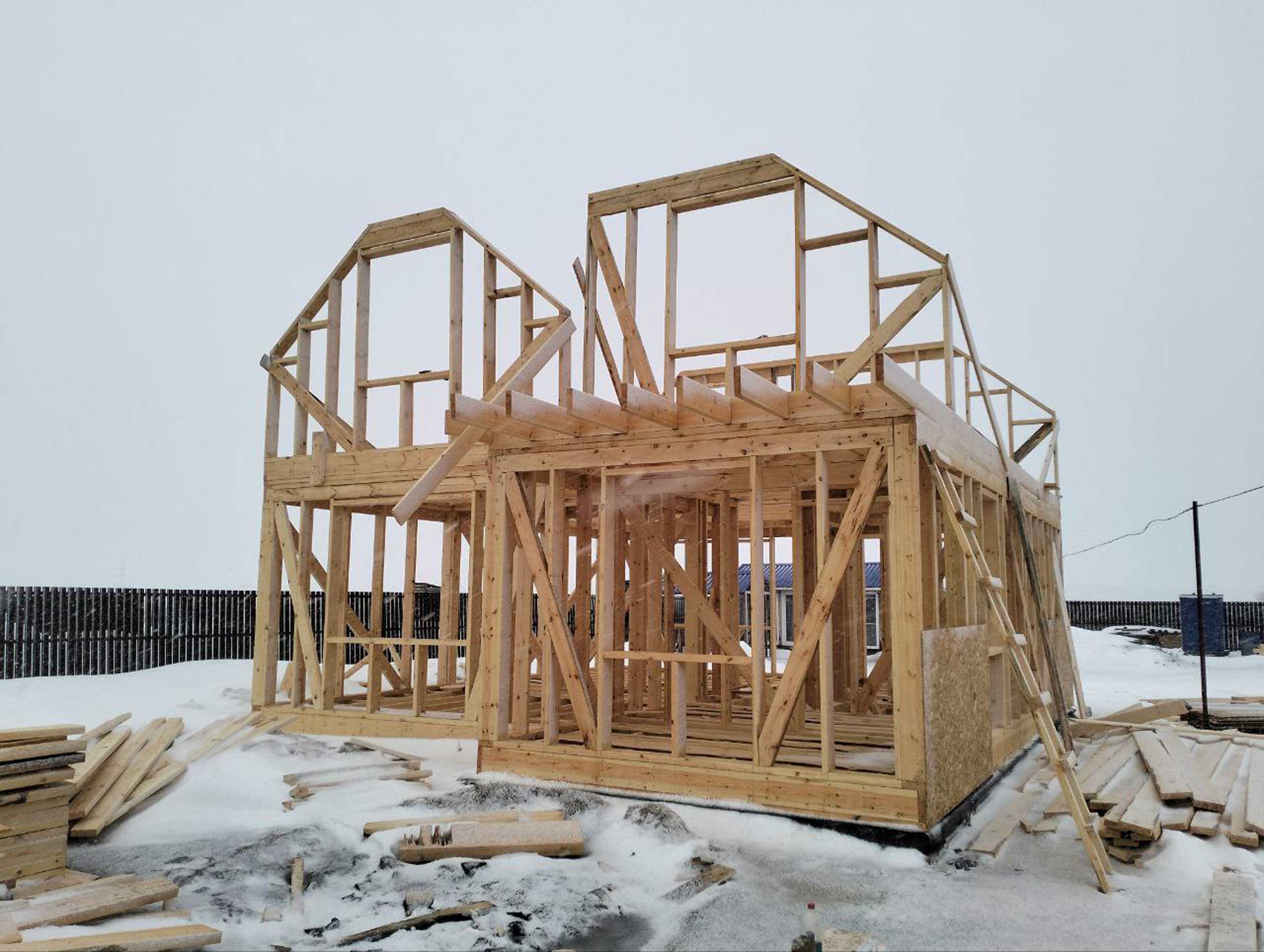Ход строительства Строительство дома в г.Рубцовске