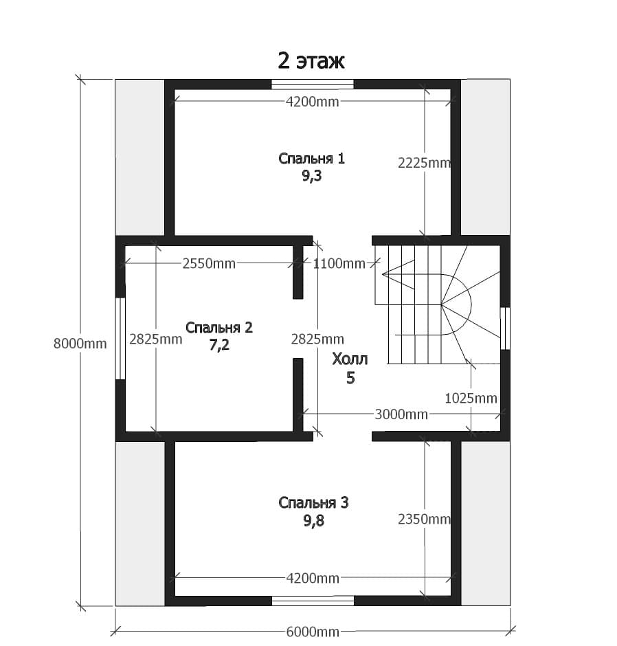 План дома Каркасный дом в ипотеку в с.Новотырышкино